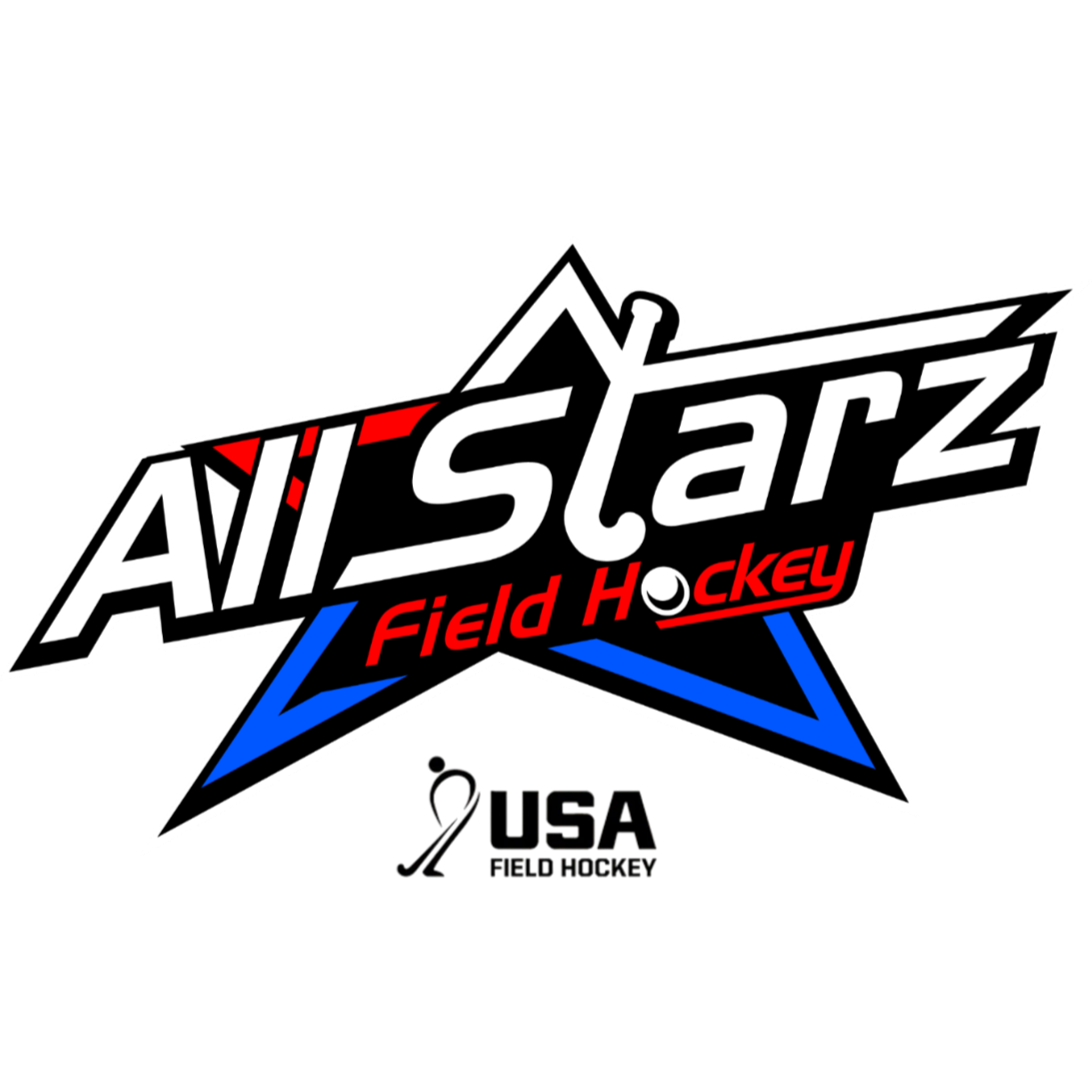 All Star Field Hockey logo with a black star and red, white, and blue accents.