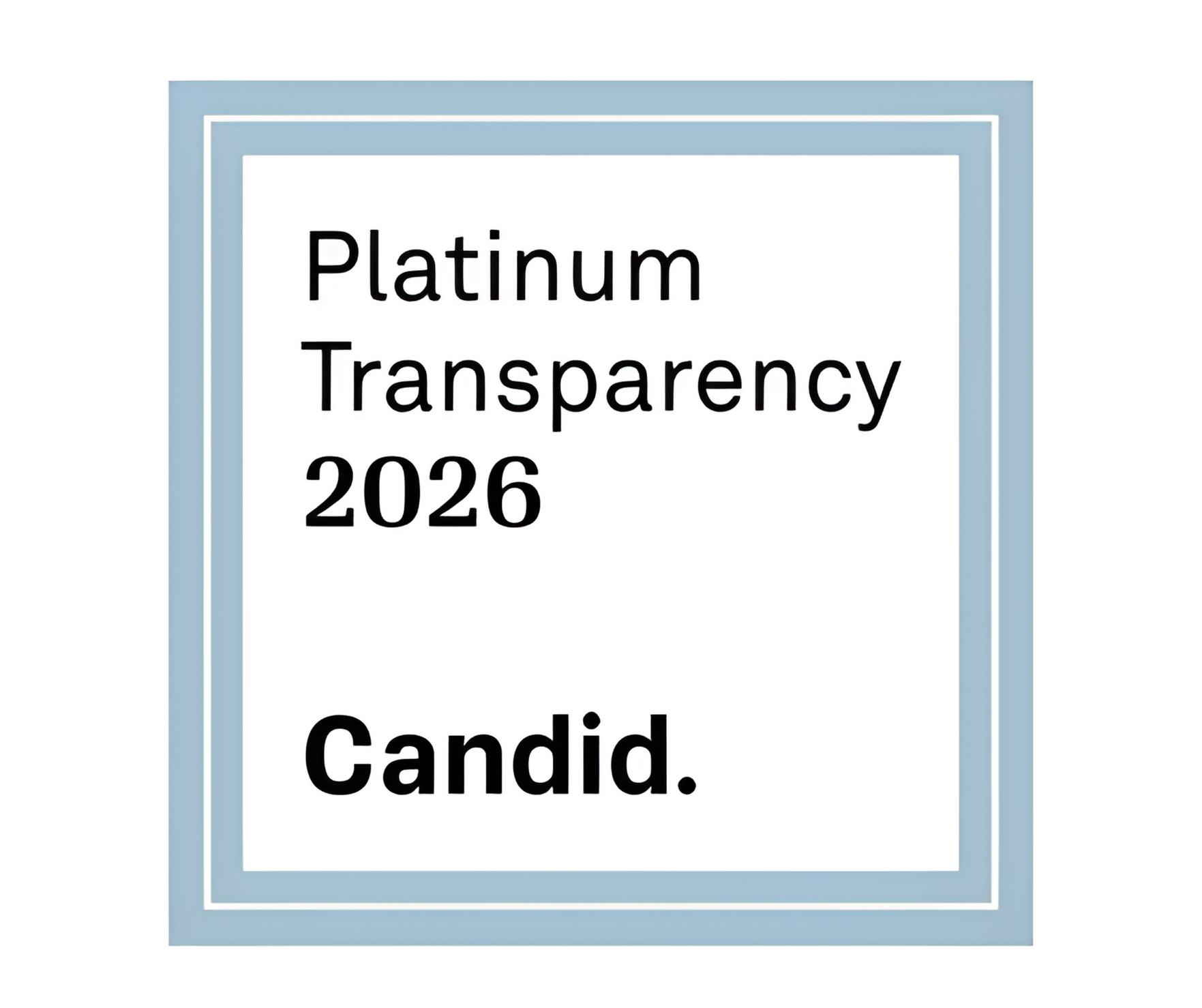 Candid 2026 Platinum Transparency seal