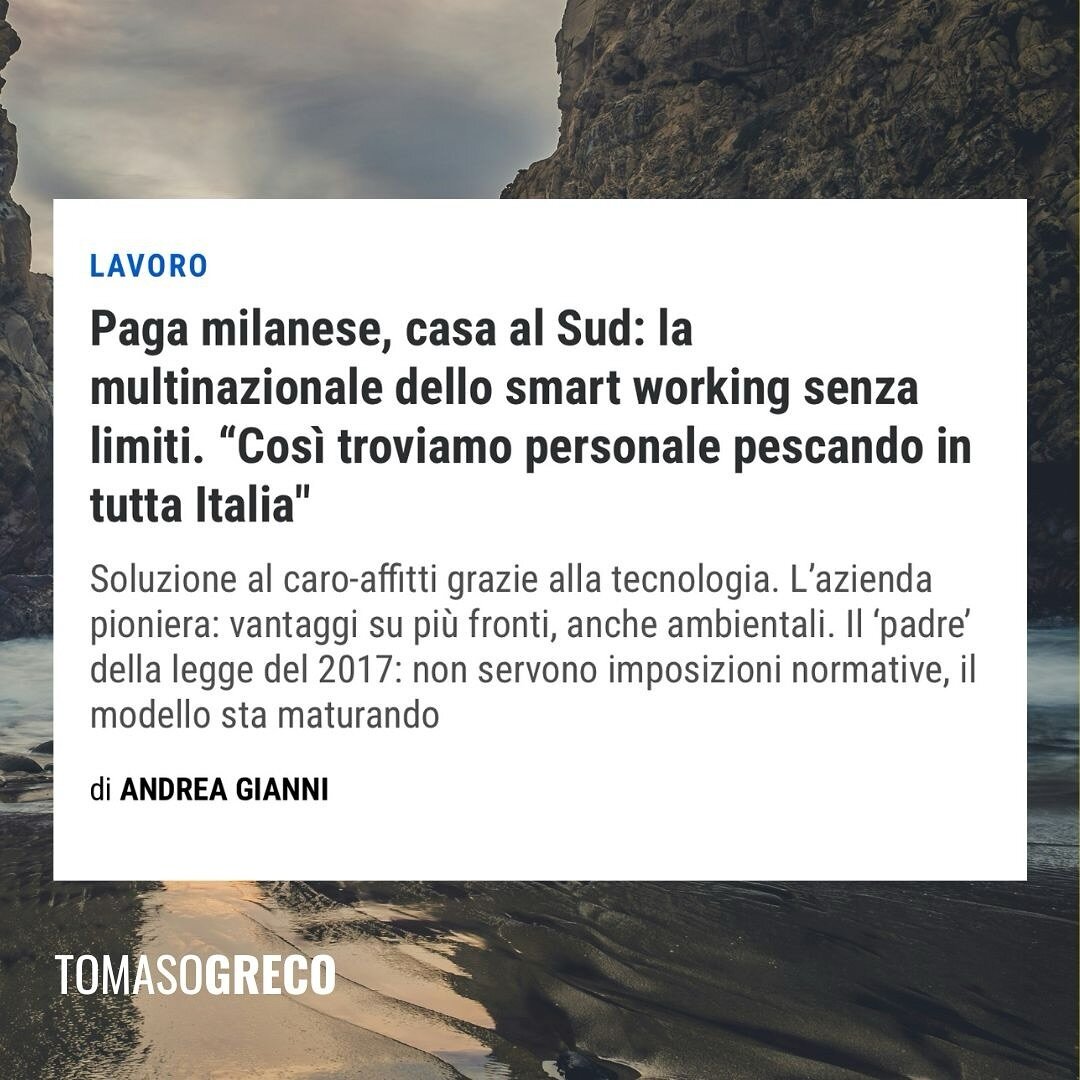 Lavorare a Milano, vista spiaggia

Lo smartworking &egrave; entrato nelle nostre vite per restarci

Garantisce un miglior equilibrio vita-lavoro e per qualcuno sta diventando un modo per lavorare in un&rsquo;azienda milanese senza dover fare i conti 