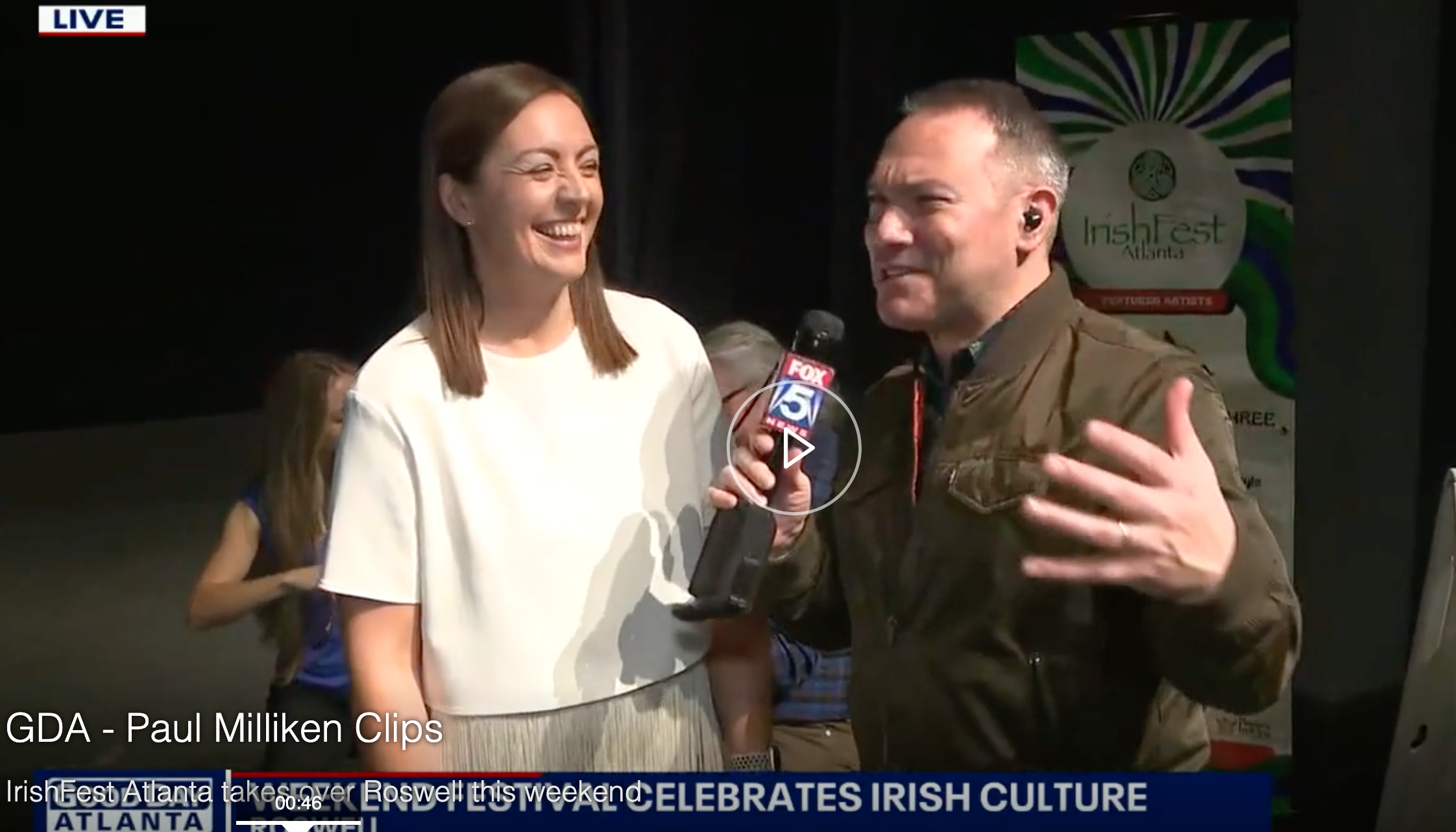 Promoting IrishFest Atlanta 2025 on Good Day Atlanta - Fox 5