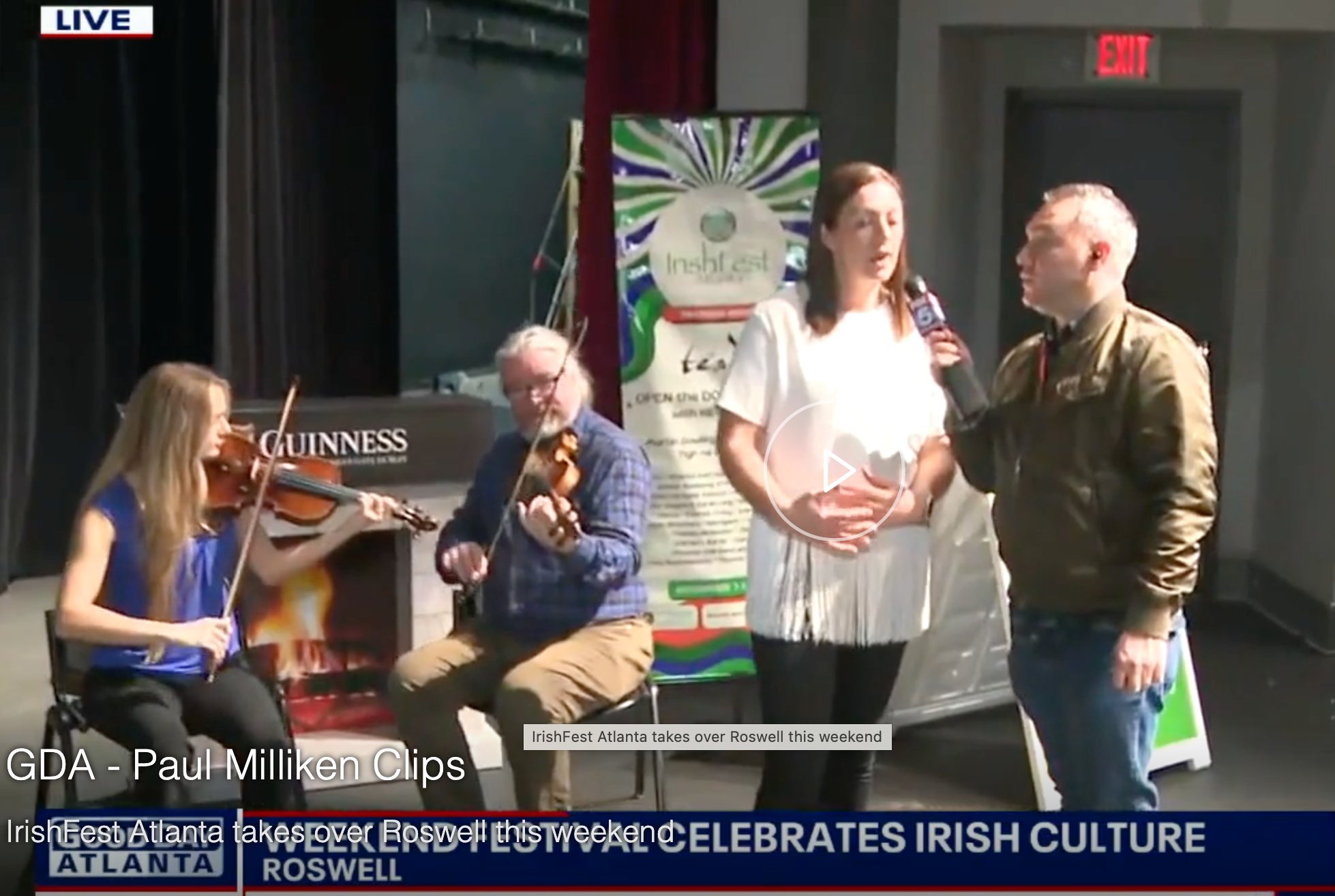 Promoting IrishFest Atlanta 2025 on Good Day Atlanta - Fox 5