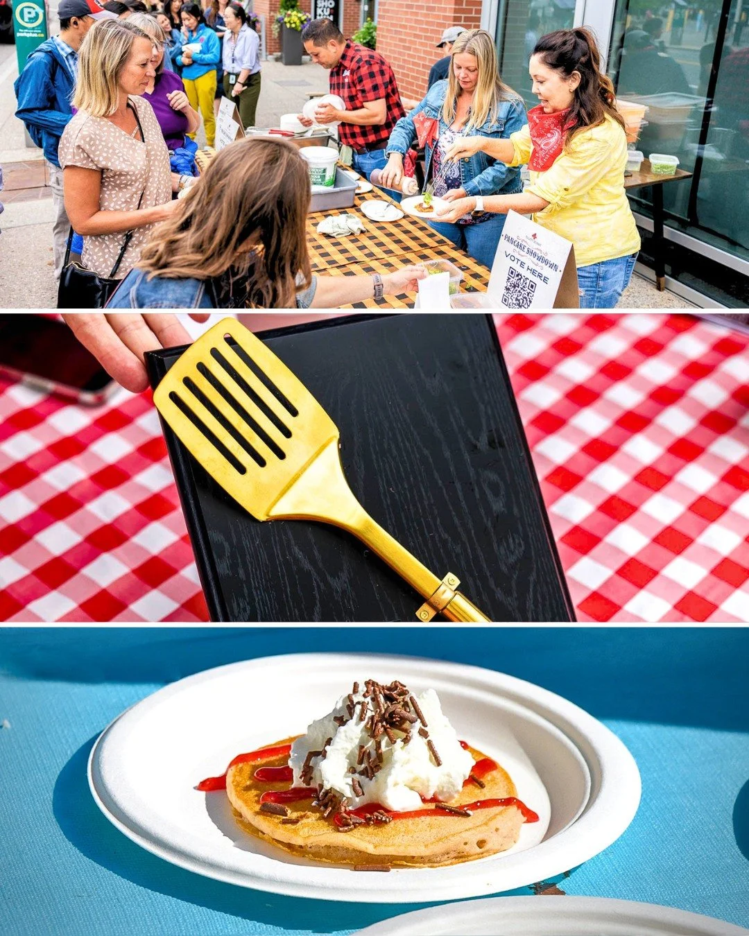 Our 14th Annual Pancake Showdown is just ONE WEEK AWAY! 🤠🥞
Come along on Thursday July 2 9am-11am and see whether your favourite 4th Street businesses has what it takes to win the coveted ✨Golden Spatula Award✨ decided by @tybridgwater, @michelashe
