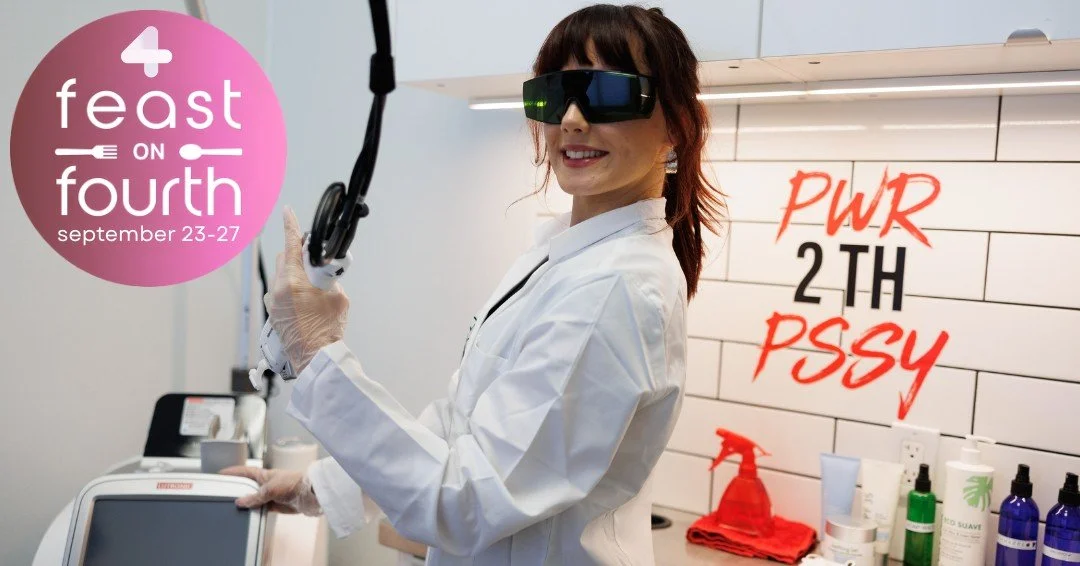 Meet Fourth Street's ✨Friendly Neighbourhood Vagicians✨
Visit @mission_foxybox  during Feast on Fourth (September 23-27) and enjoy 🚨25%-Off All Full-Priced Laser Services🚨 (yes, that's all of 'em) 🤩 Just use the code LASERFEAST25 in your booking a