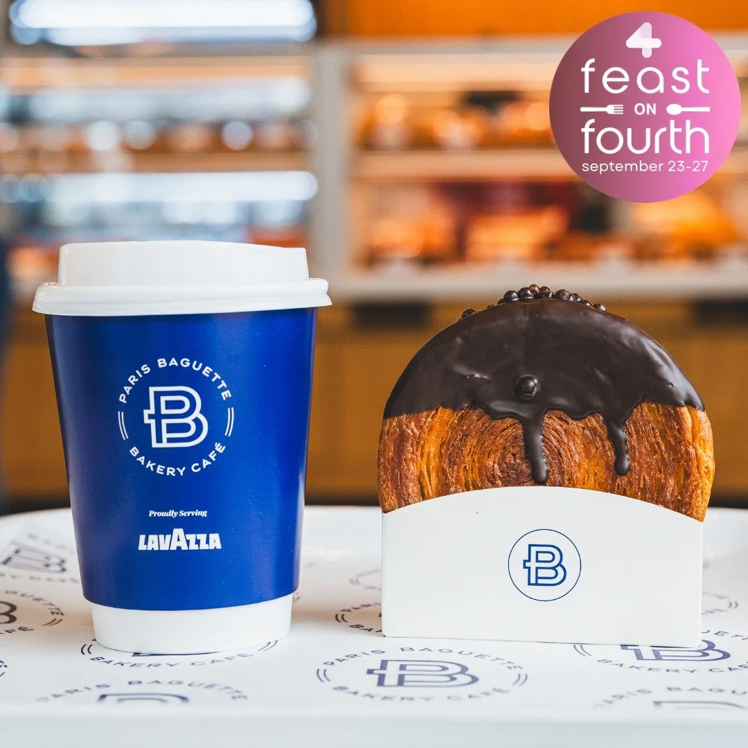 No better way to kickstart your day ☕🥐
Mosey on down to @parisbaguette_ca during Feast on Fourth (September 23-27) and enjoy ✨Any Small Drink &amp; Any Pastry✨ for just $10 😋
Thanks to our media sponsors @x929calgary , @dishedcalgary &amp; @urbacal