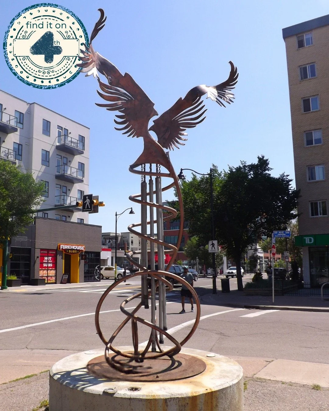 #FindItOnFourth: &lsquo;Angel Heart&rsquo; by Errol Lee Fullen 😇
Located just outside @ultrawhiteclinic - right between @hanasushiyyc and @kintonramen - is a 14-feet pair of angel wings with an eight-foot wingspan made of solid steel and finished wi