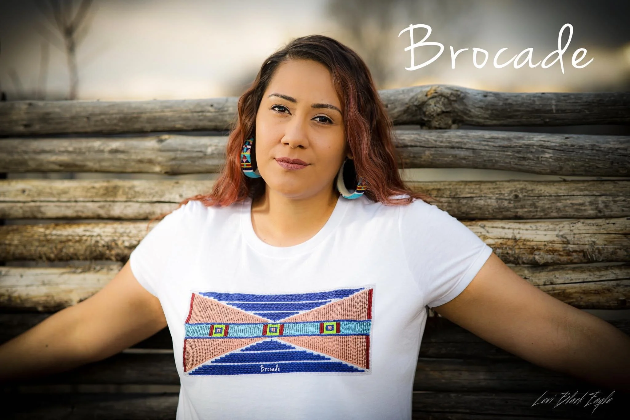 White Geometric T-shirt