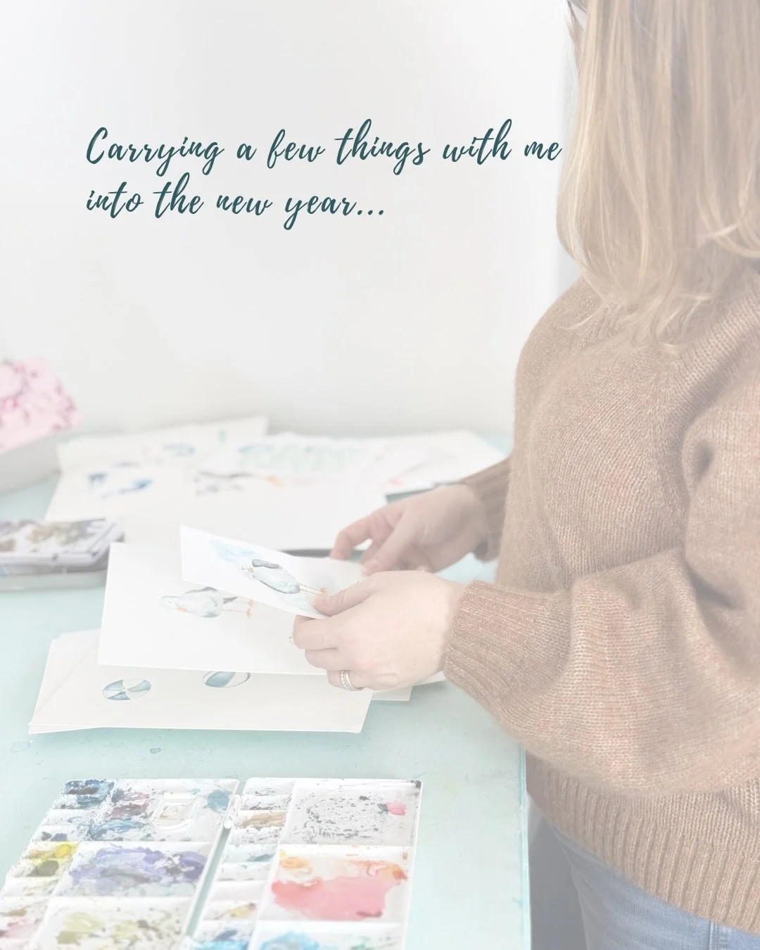 Wishing you all a Happy New Year! Get ready to erase a lot of 5&rsquo;s and replace em with 6! IYKYK
These are some things I am carrying with me into the new year. What are you bringing with you? 
.
#happynewyear #heidistavingastudio #createdtocreate