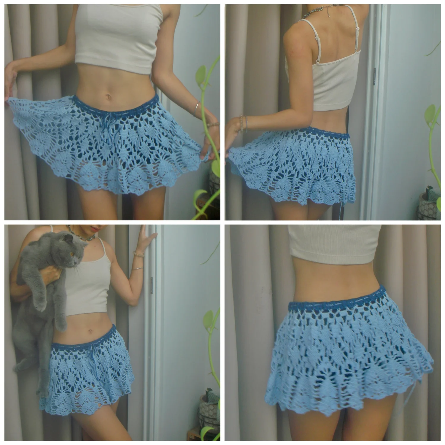 スカート Elie Saab Crochet Midi Skirt FIREBALL LILYS CROCHET