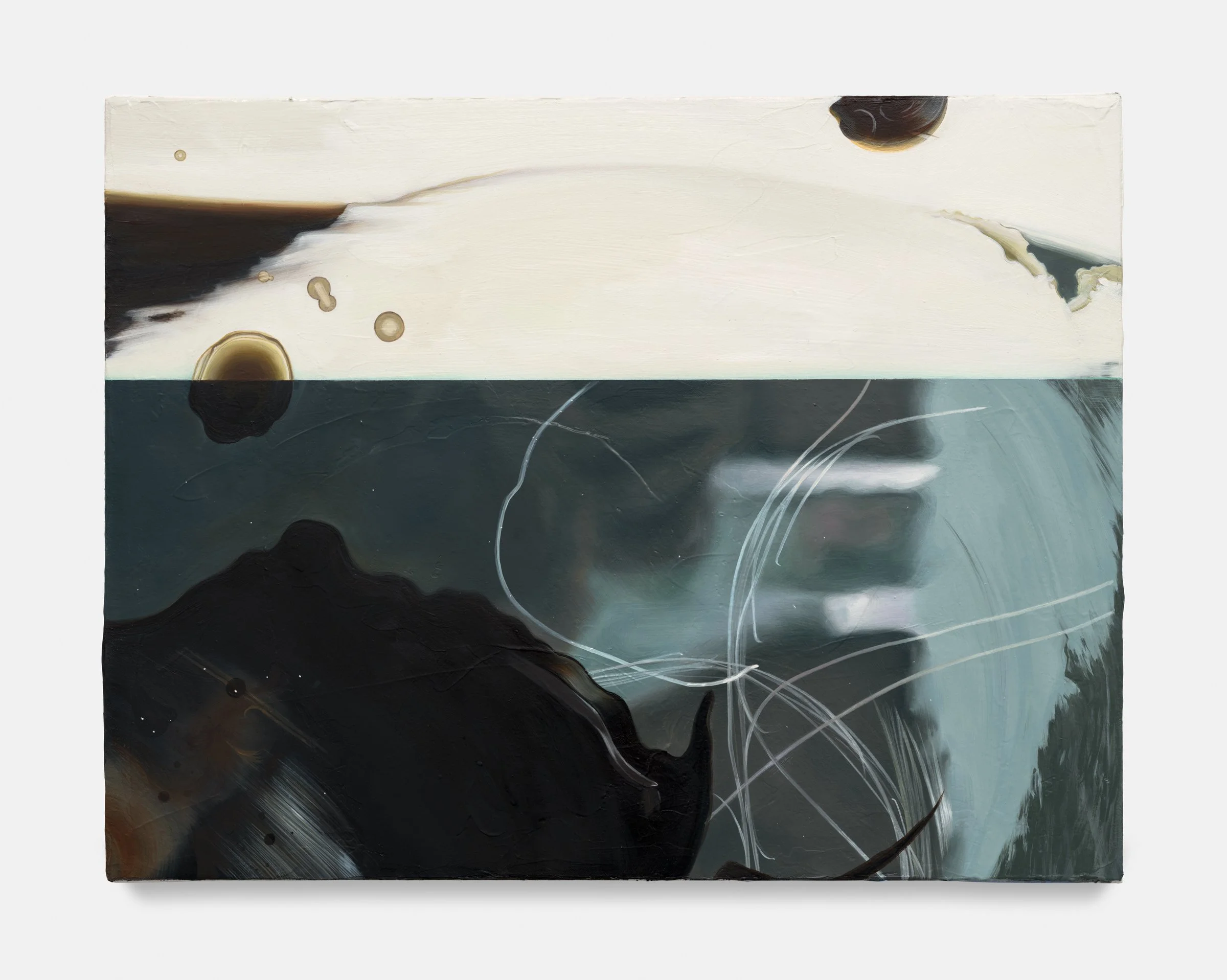 Against The Cold, 2025, oil on canvas, 20 x 26 in