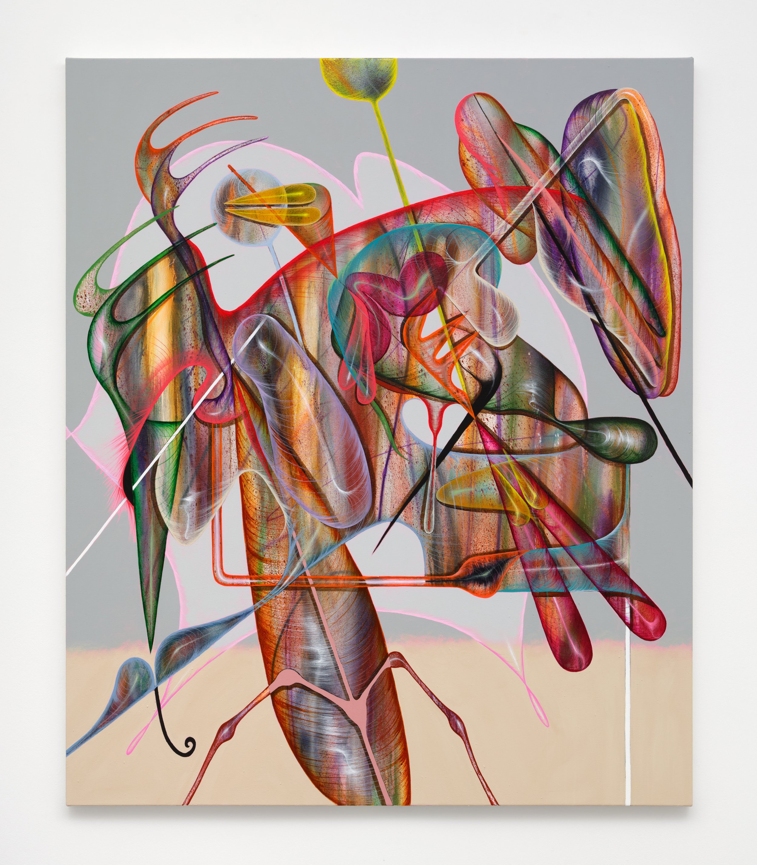 Young Ones,2022, acrylic and Flashe on canvas, 52 x 62 inches