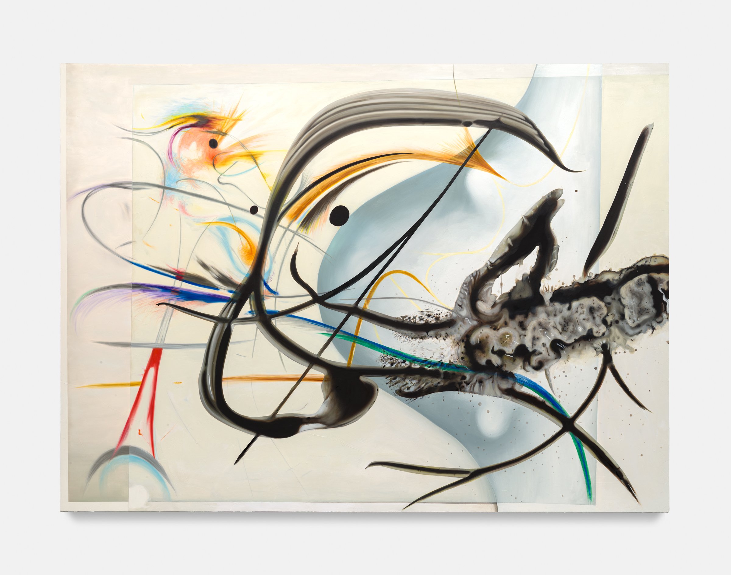 Other Moons and Planets, 2025, oil on canvas, 78.5 in x 106.5