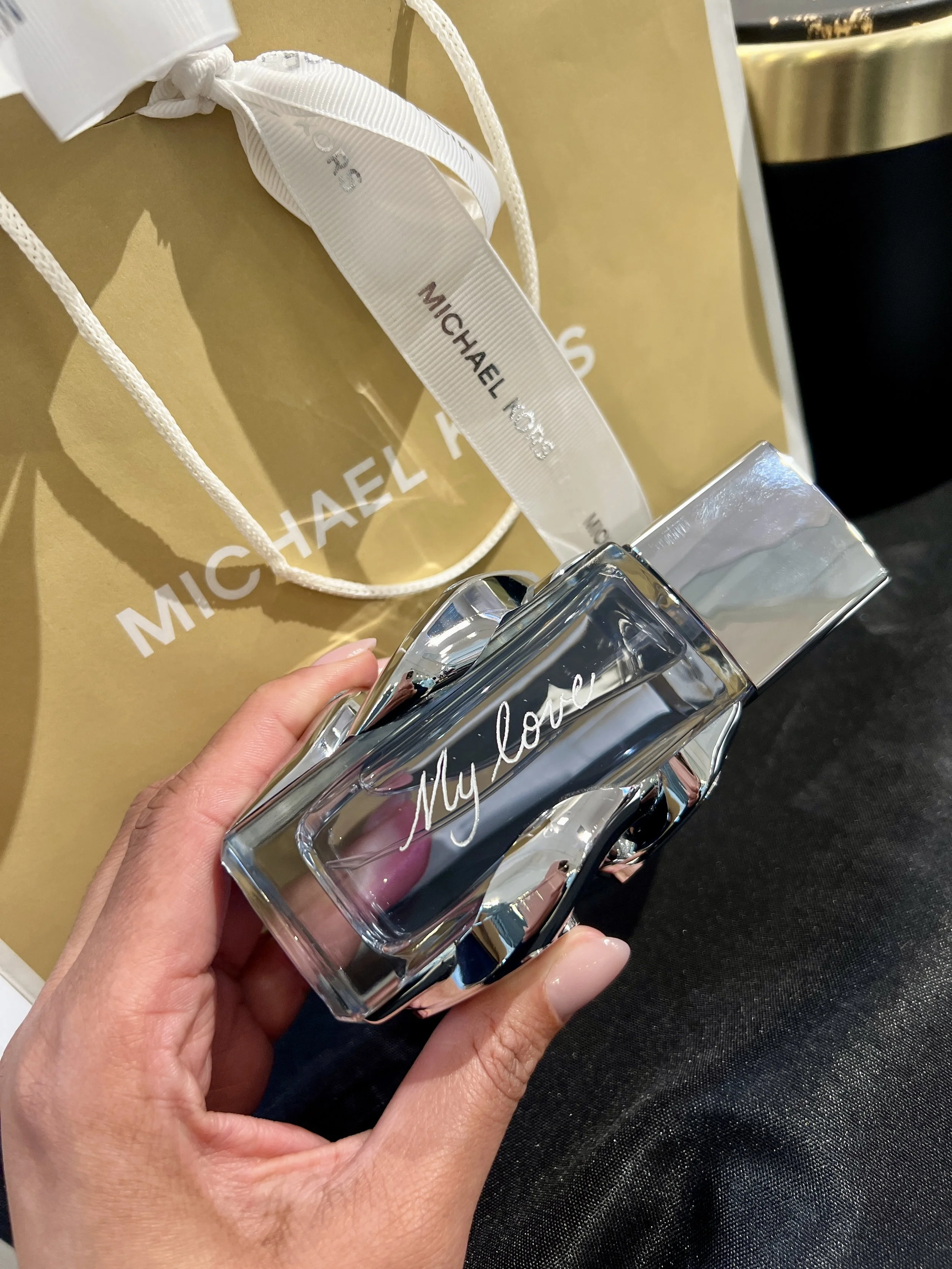 Personalized Michael Kors Mens Fragrance | On-Site Calligrapher | Live Event Artist | YEG Calligrapher and Engraver