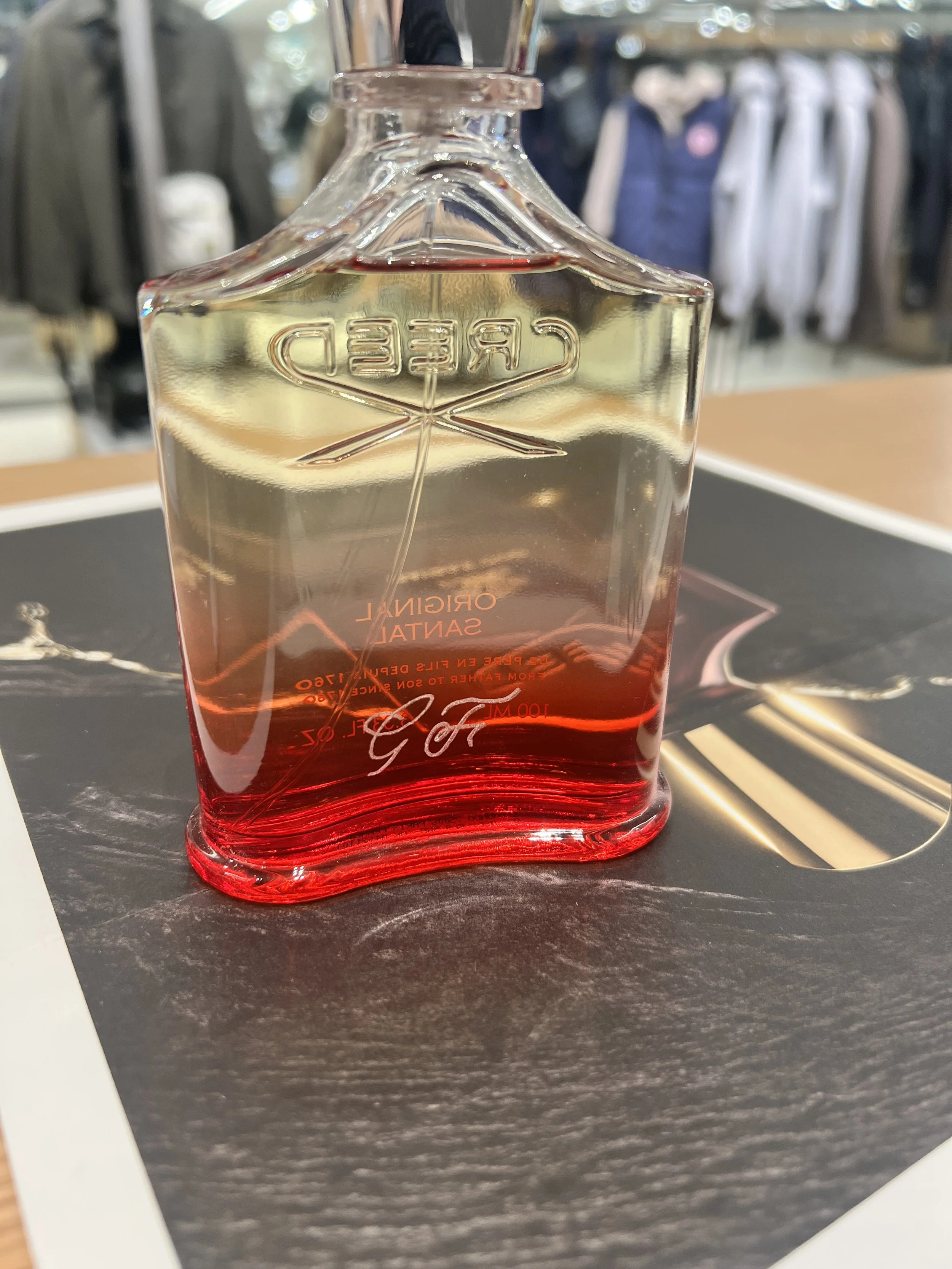 Personalized CREED Fragrance | On-Site Calligrapher | Live Event Artist | YEG Calligrapher and Engraver