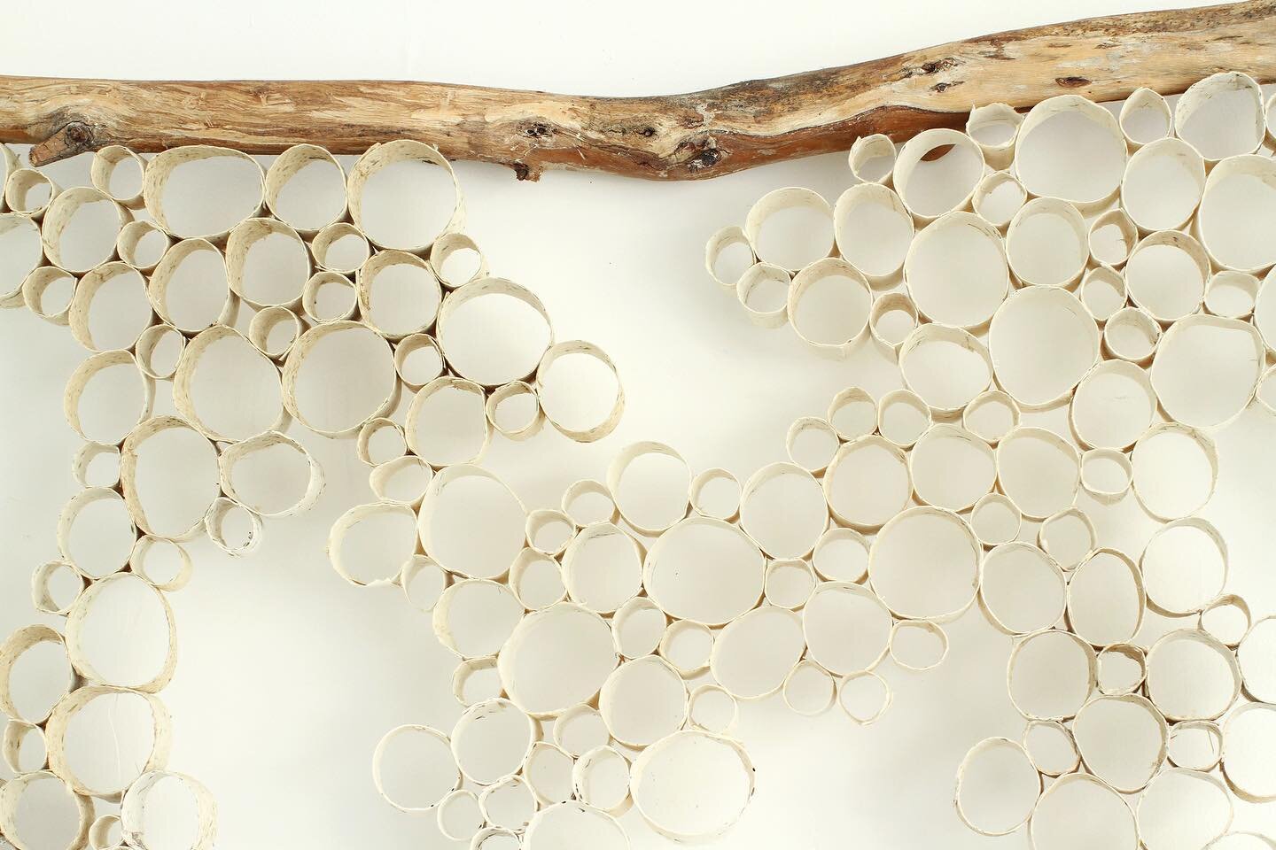 Close up of Drought 1. This is the last few days to get to see this show up in person! It&rsquo;s such a beautiful space showcasing work I feel so proud to share with the world. #artist #gallery #sculpture #paper #papersculpture #paperartist #sanfran