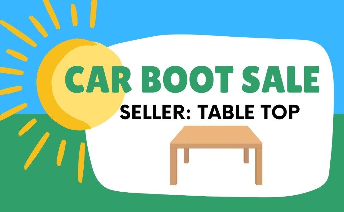 Car Boot sale - Table space