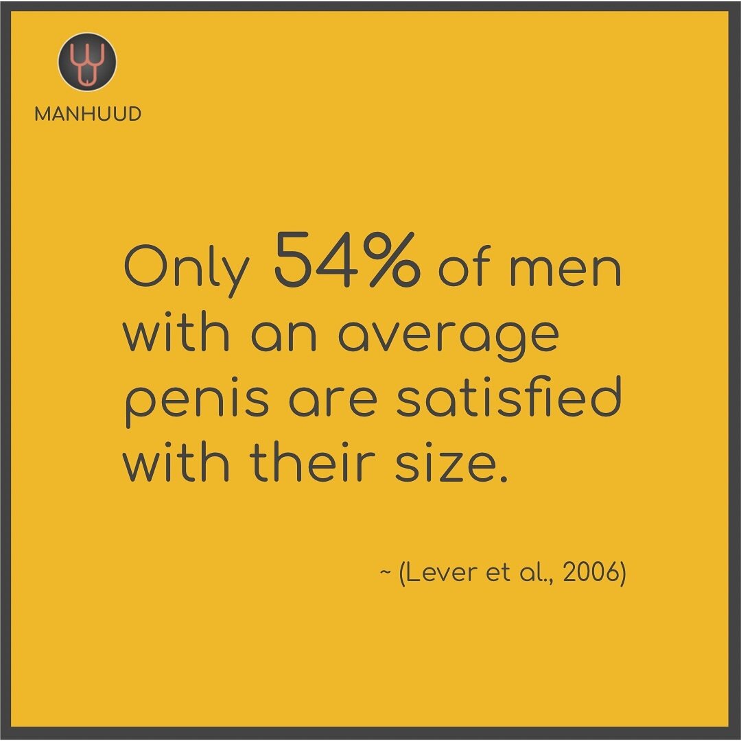 &ldquo;Does size matter?&rdquo; 🤔

A 2006 study revealed that 45% of men wanted a larger penis, yet 85% of women were satisfied with their partner&rsquo;s size. 🥰

Media marketed to men including porn tends to emphasise the importance of supersized