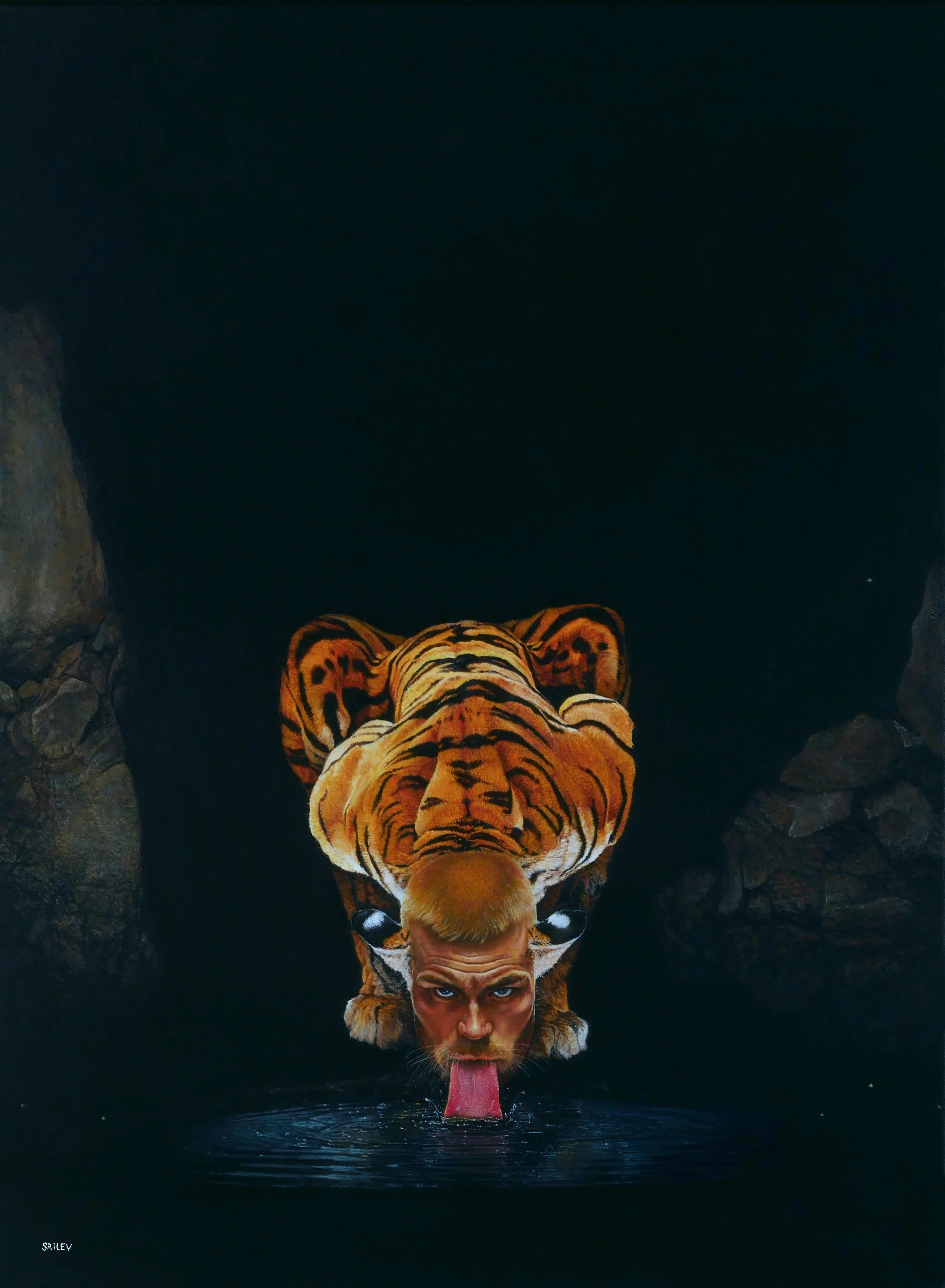 Tigroscuro - Oil on linen - 60x81cm