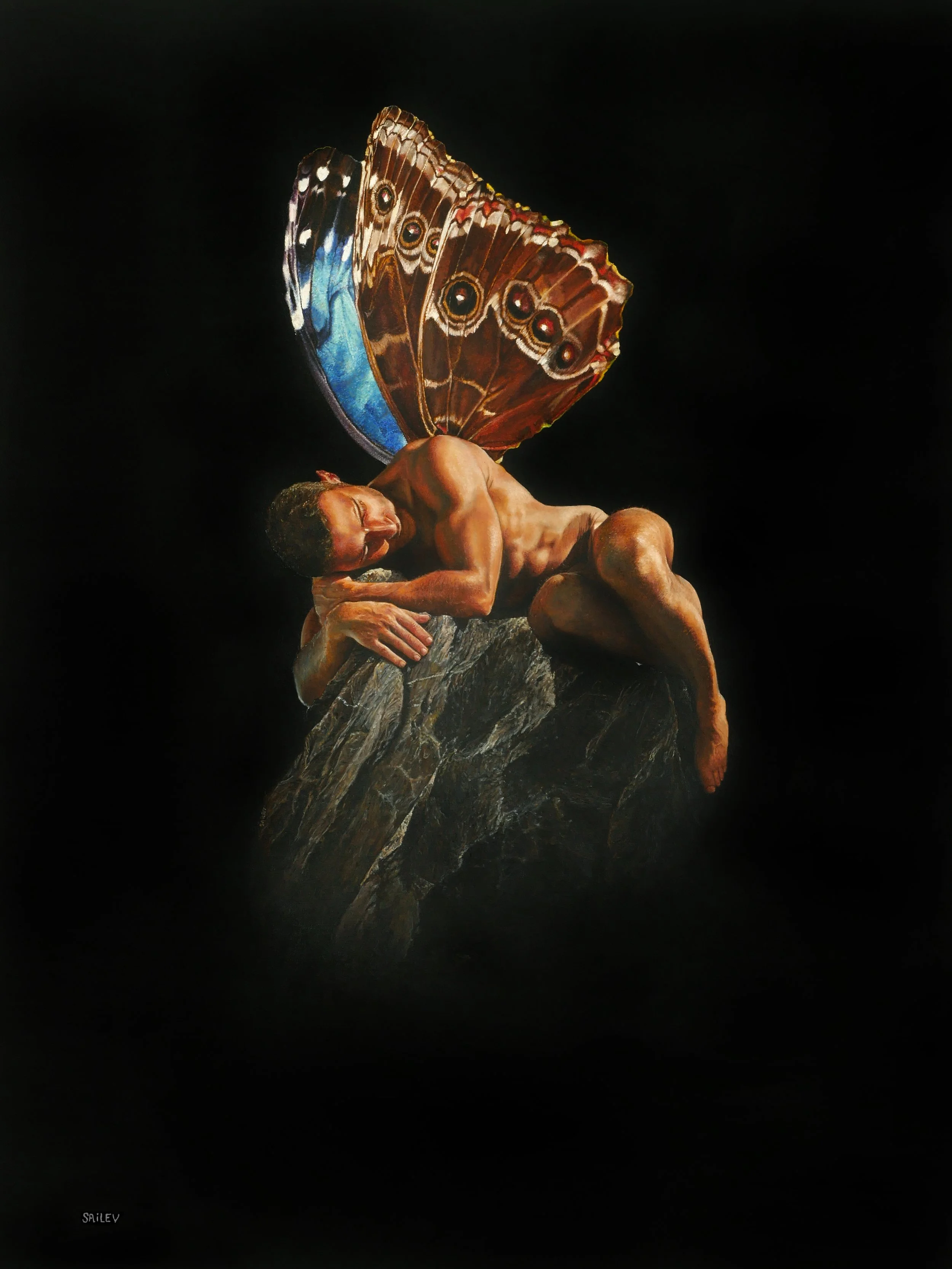 Morphoscuro - Oil on linen - 60x81cm