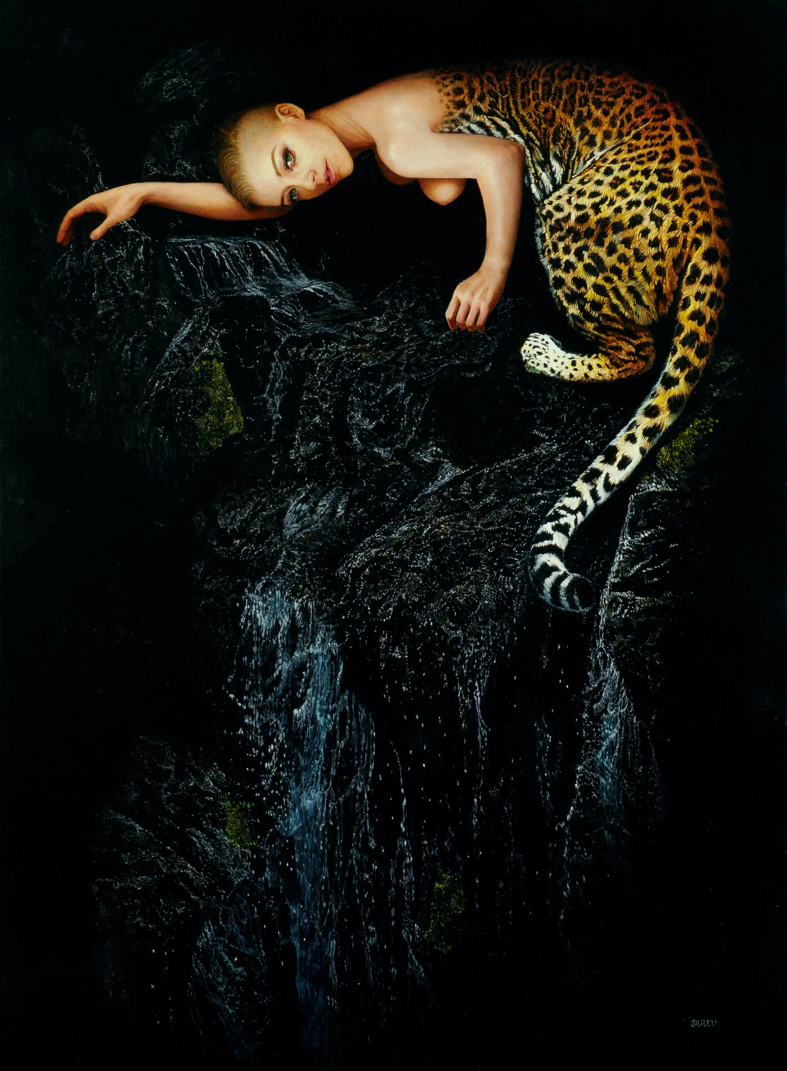 Pantera Oscura - Oil on linen - 60x81cm