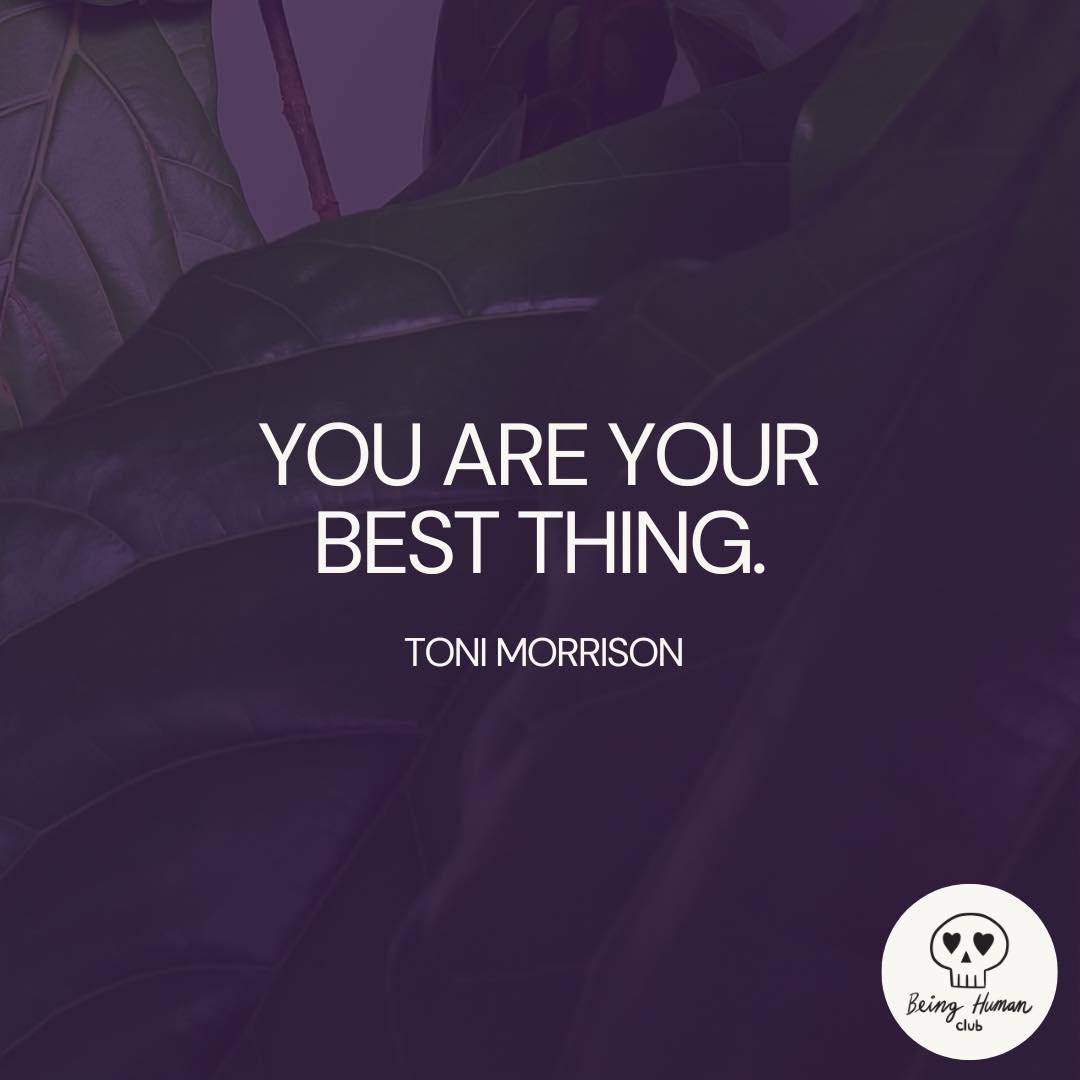 Toni Morrison to remind us this weekend that our truest value lies within ourselves. You are inherently worthy and lovable, independent of external validation or societal standards. You are good enough because you exist. 
.
Happy Saturday, humans. 
.