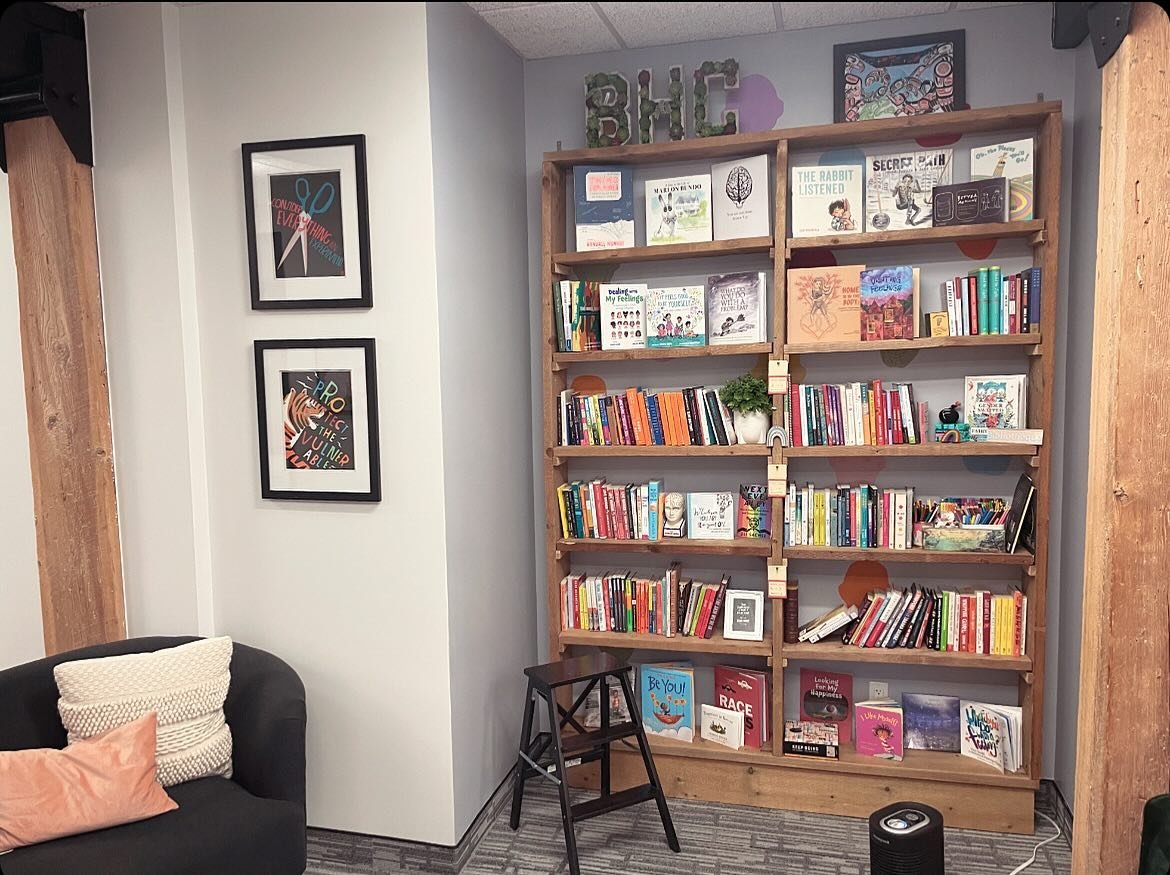 It&rsquo;s hard to believe that what started as a couple of books almost three years ago has grown into this full library at BHC! This project has been a labour of love and we are so excited to have this as a resource for our humans. 
.
The BHC libra