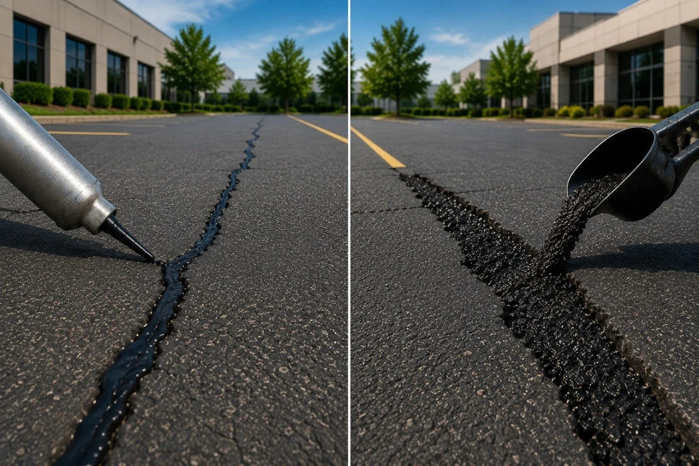Crack Sealing vs. Crack Filling: Which Is Best for Commercial Asphalt?
