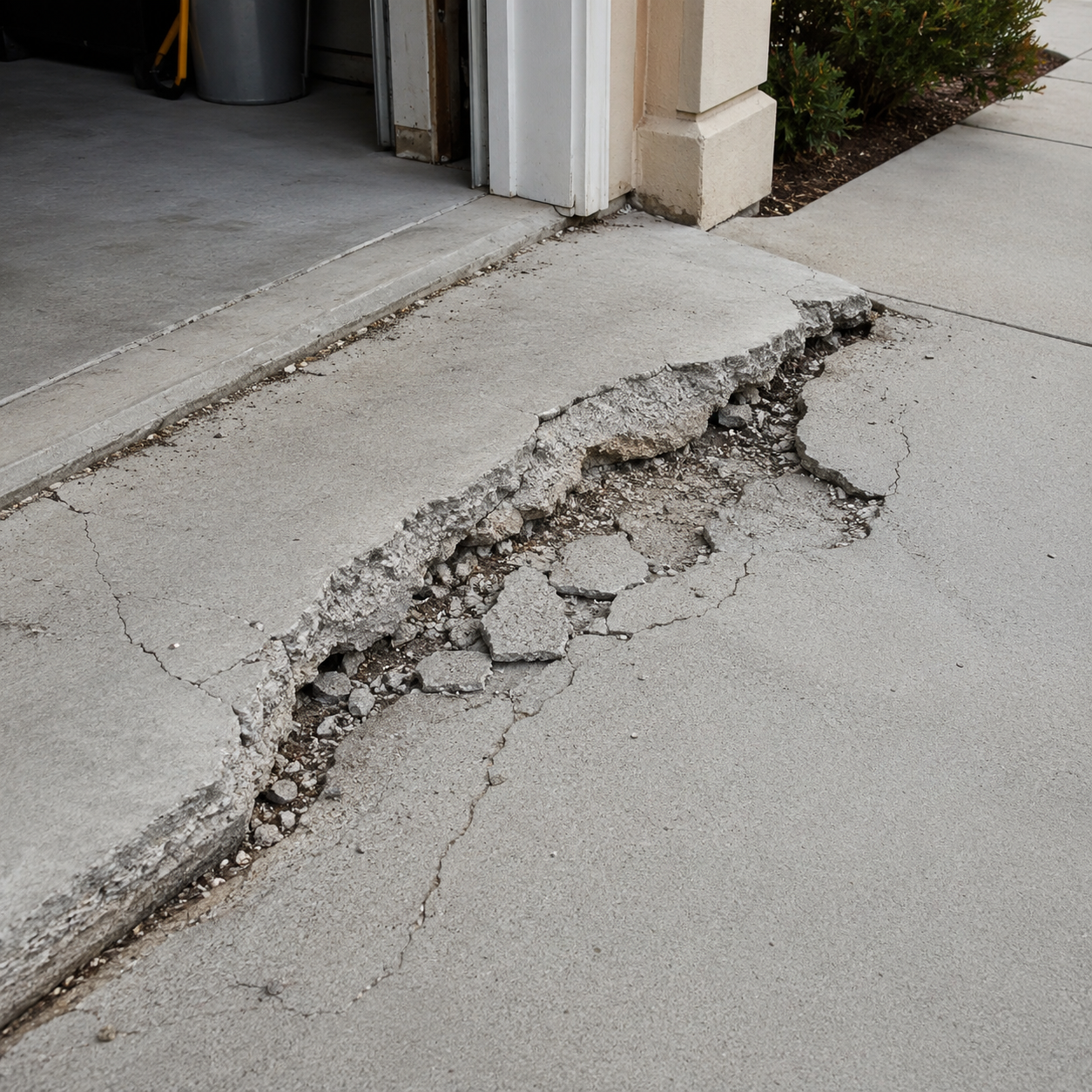 Garage Apron Damage