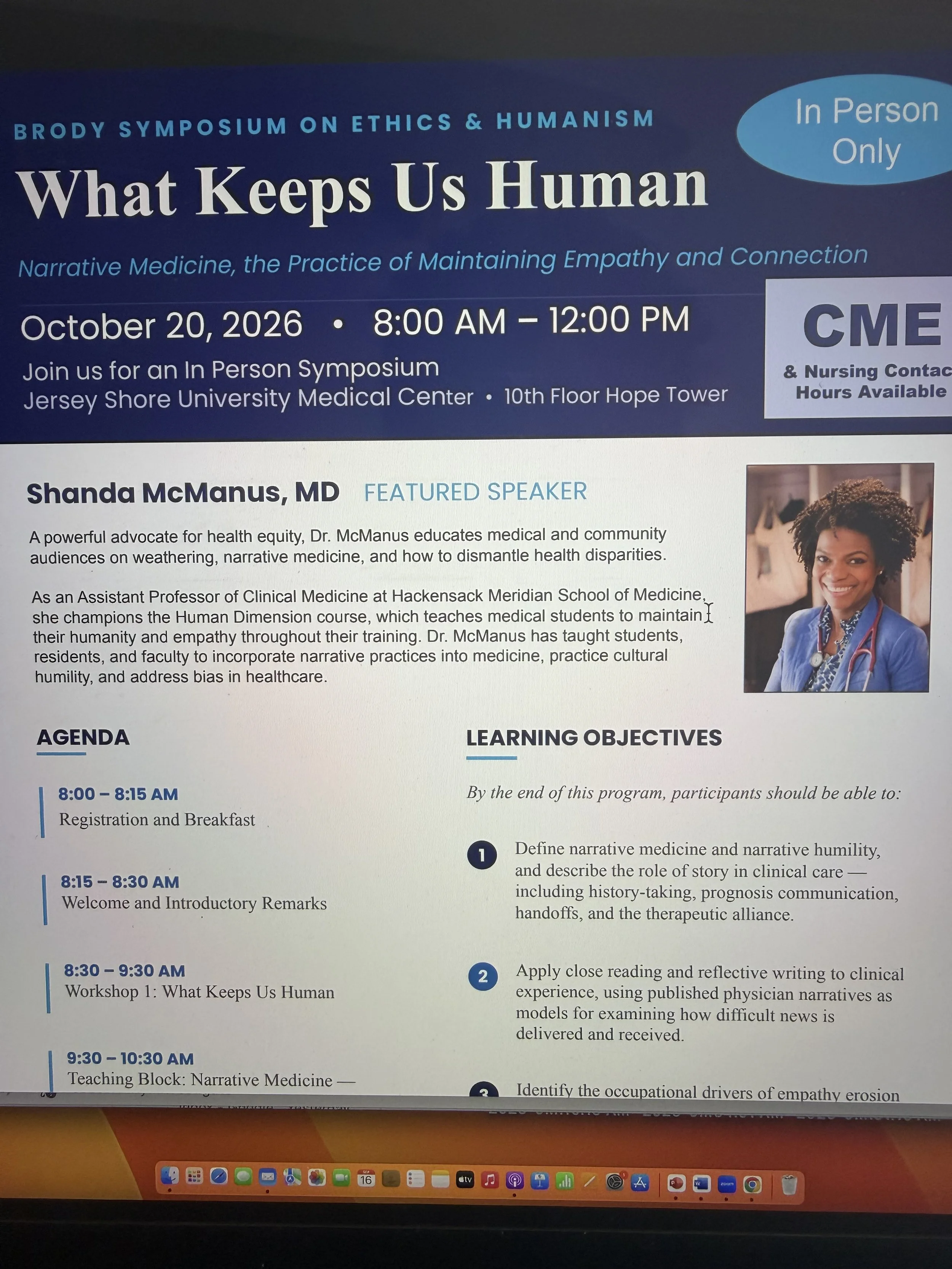 Jersey Shore Medical Center Humanism Symposium