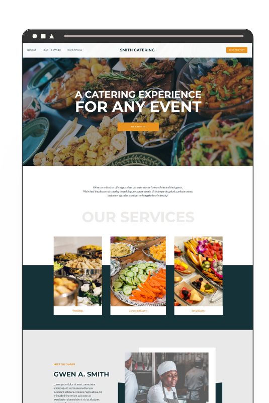 Catering Company Website
