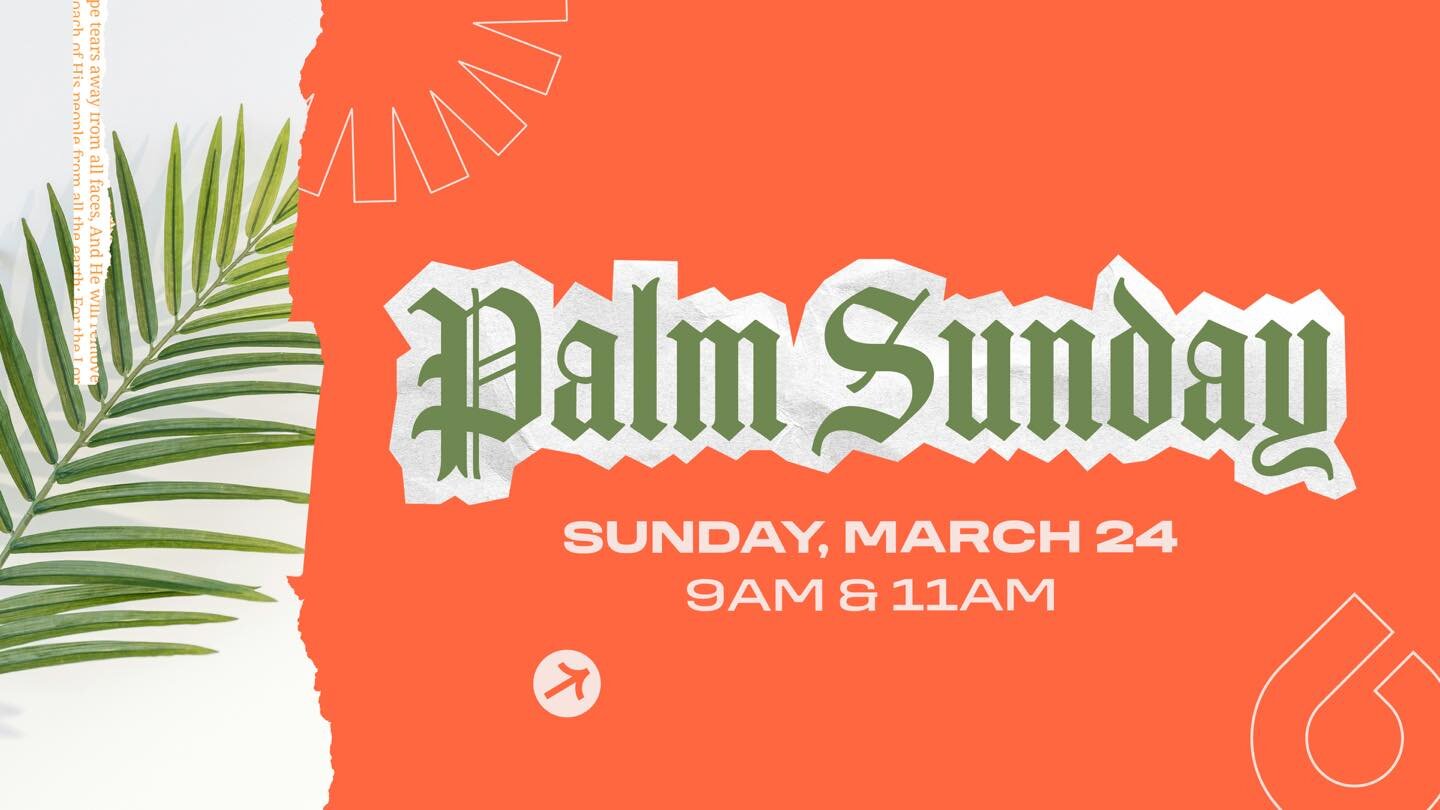 Palm Sunday is the kickoff to the progression of the Easter story. Don&rsquo;t miss this Sunday!
.
.
&quot;Blessed is the king who comes in the name of the Lord! Peace in heaven and glory in the highest!&quot; - Luke 19:38