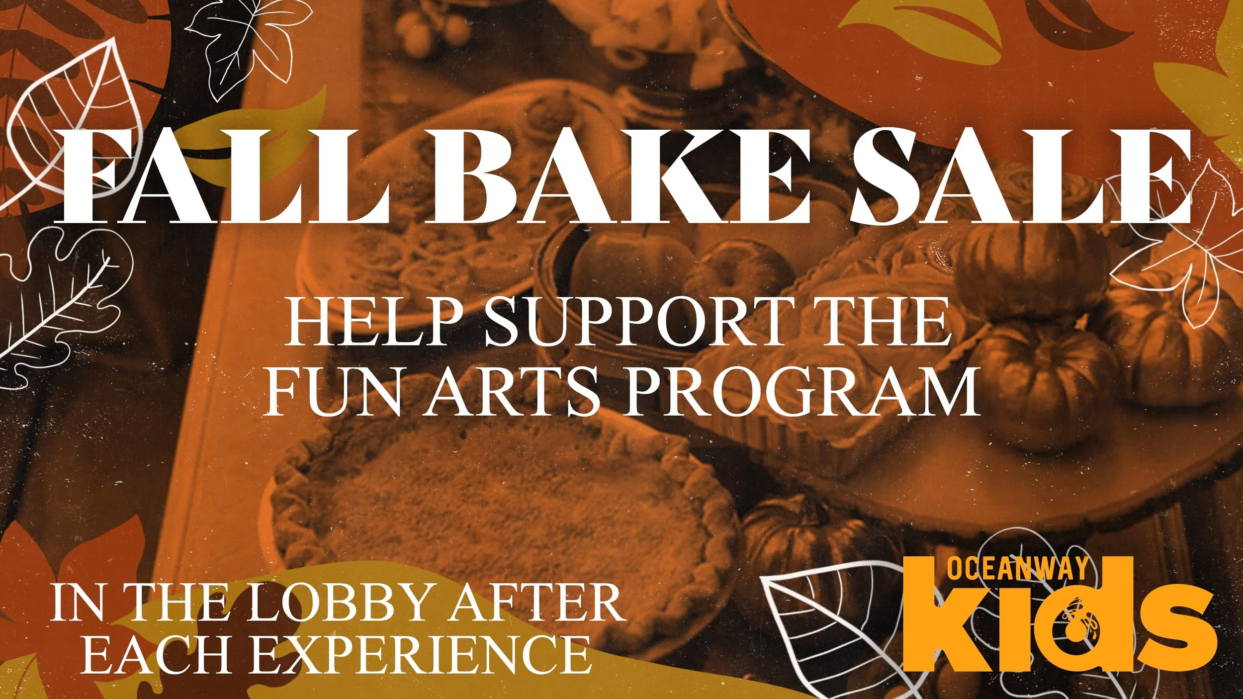 Oceanway Kids Fall Bake Sale