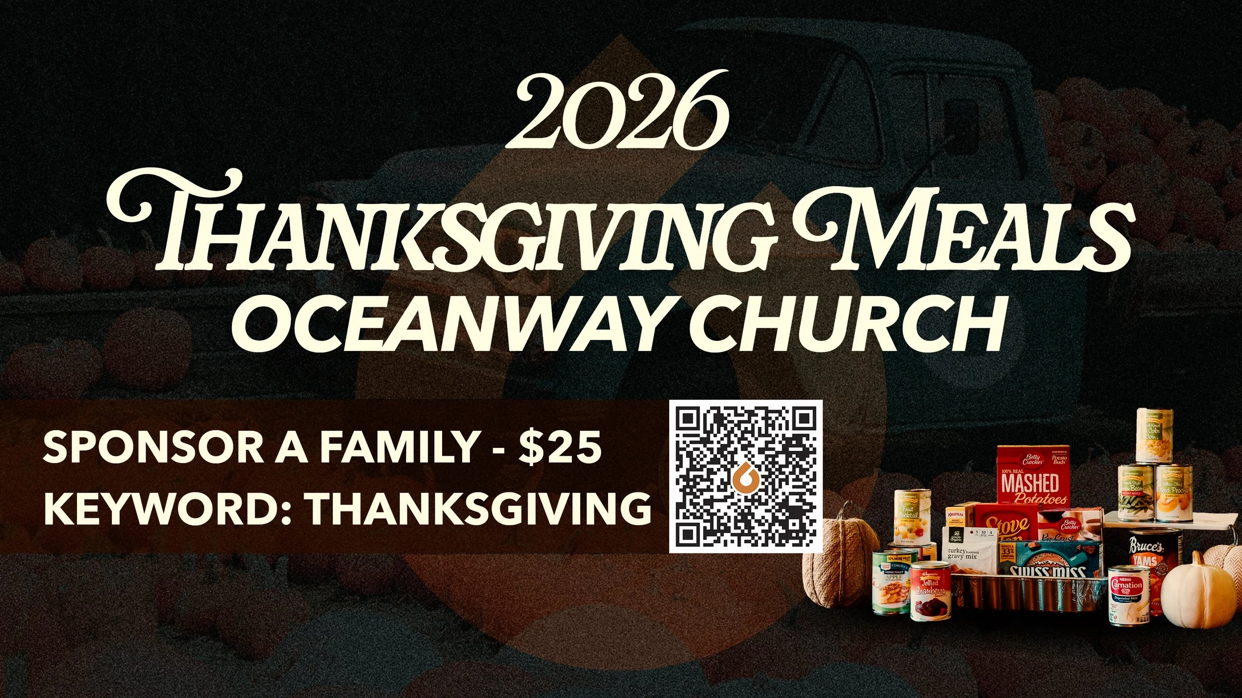 Thanksgiving Dinner Sponsor Card
