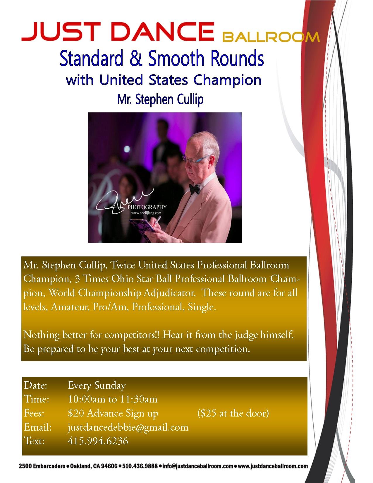 Schedule Just Dance Ballroom