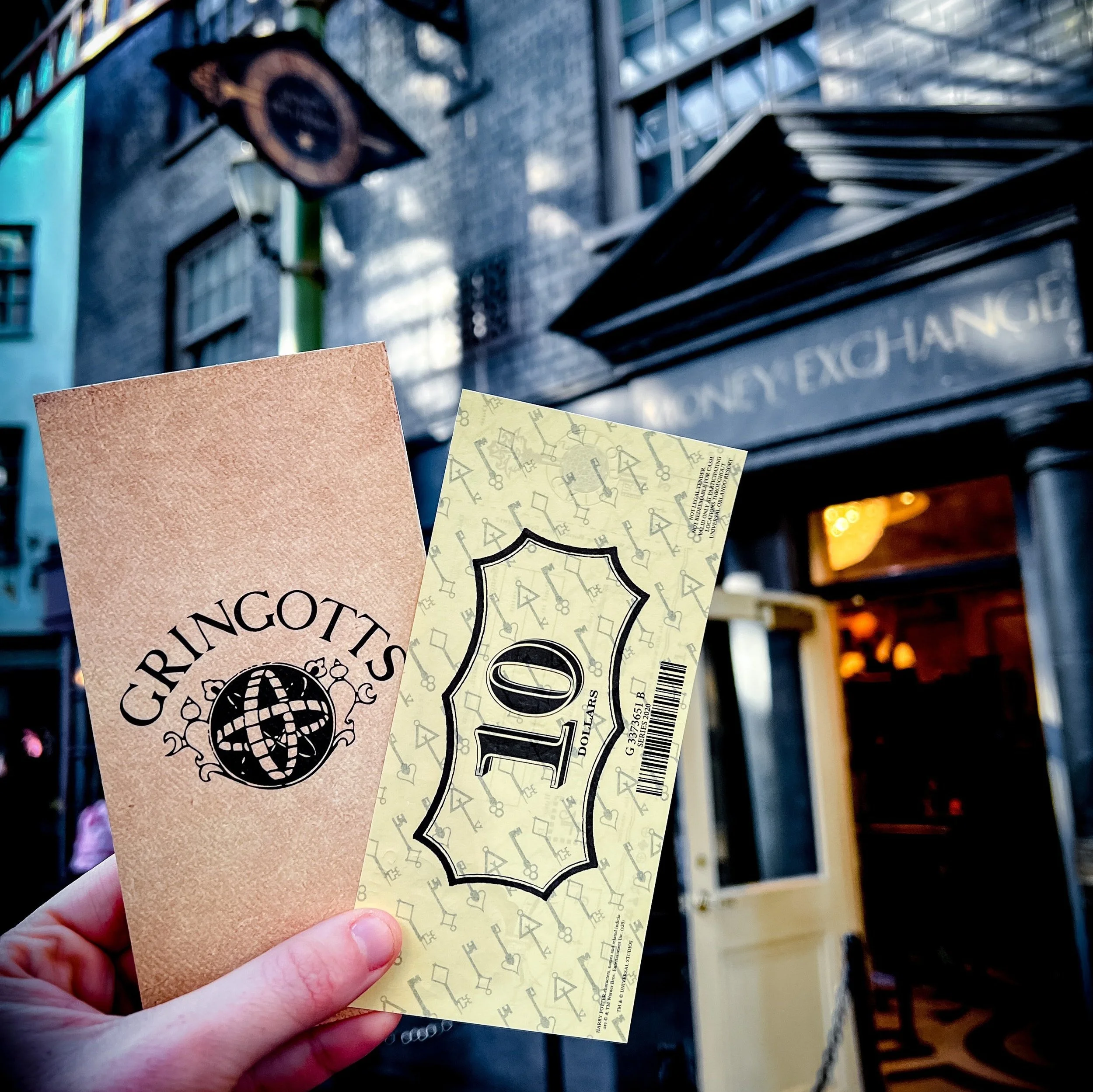 Gringotts Money Exchange in Diagon Alley at Universal Studios Florida