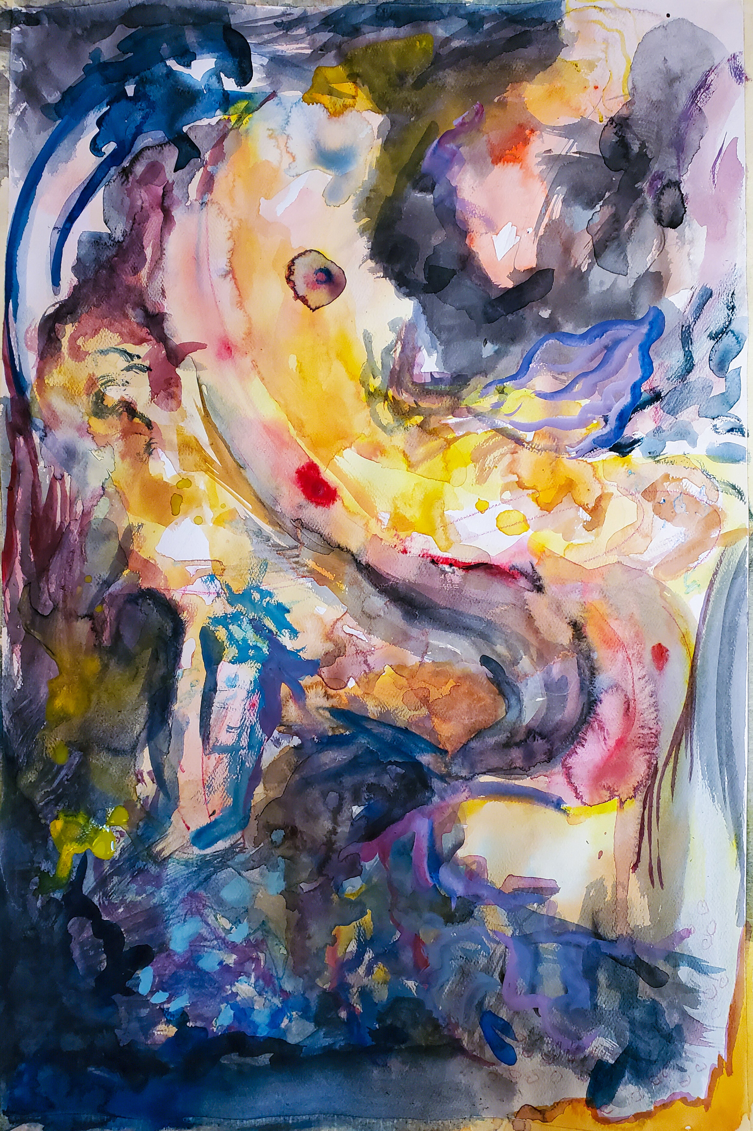 'Abstract 01',
18 x 24 in,
watercolor on cold-pressed paper
