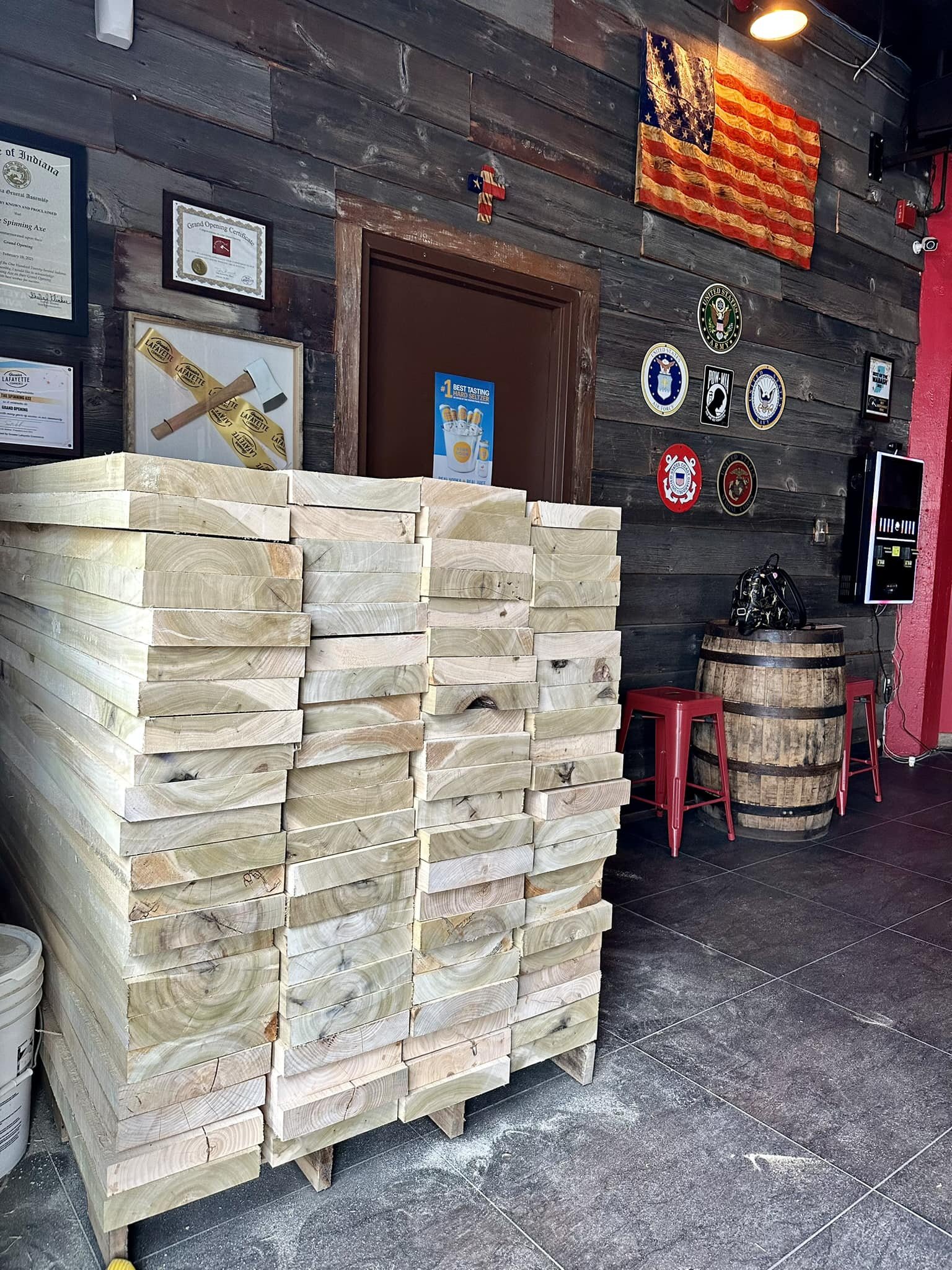 Thank you Restoration Sawmill and Hardwoods for our new supply of fresh poplar boards!! Support local!!