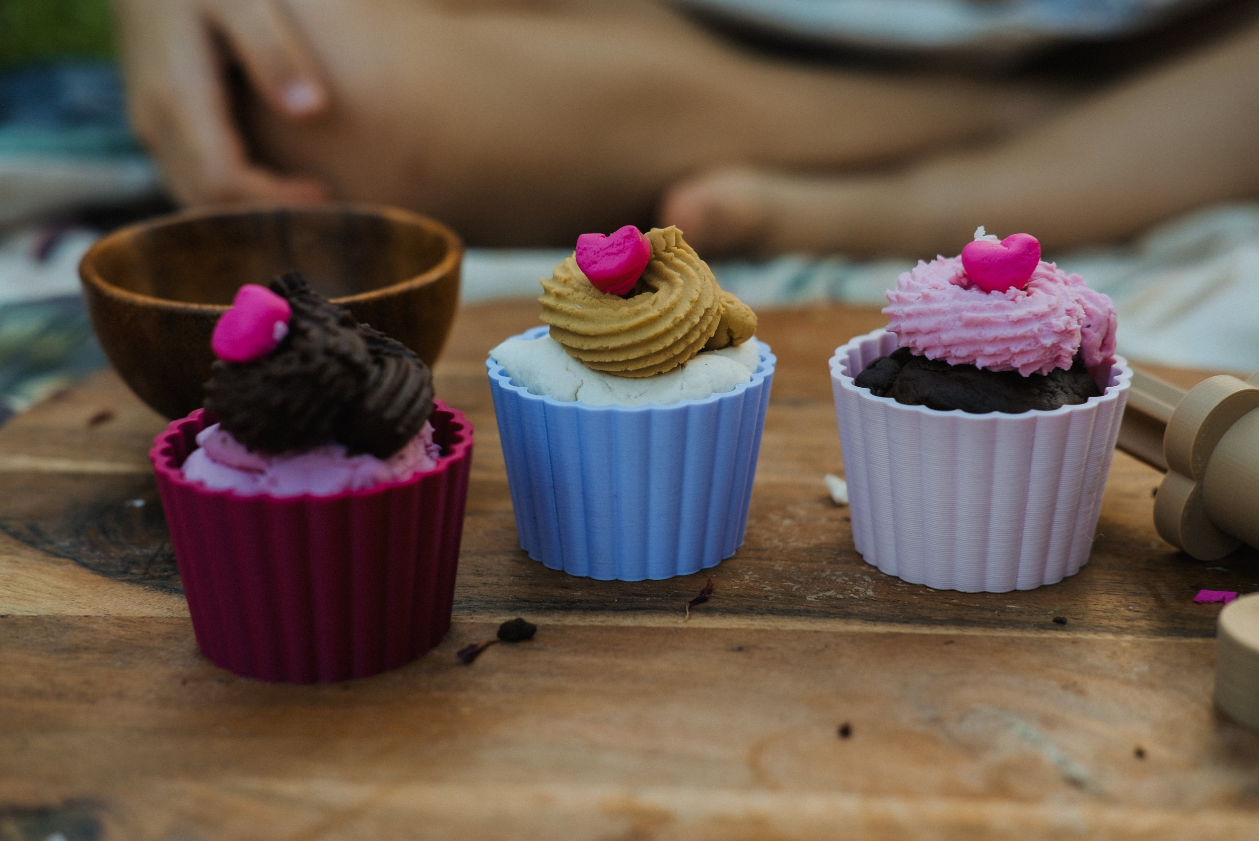 Eco Cupcake Play - Playdough tools -Kinfolk Pantry -