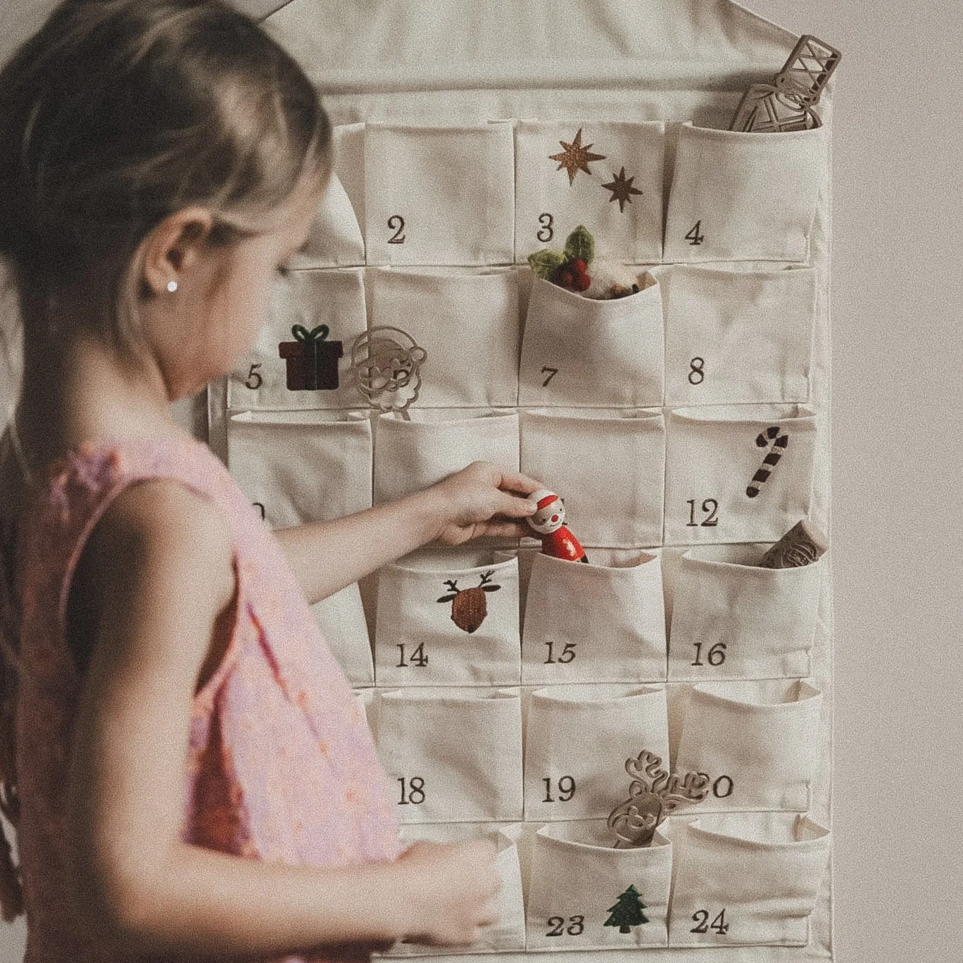 Reusable Fabric Christmas Advent Calendar