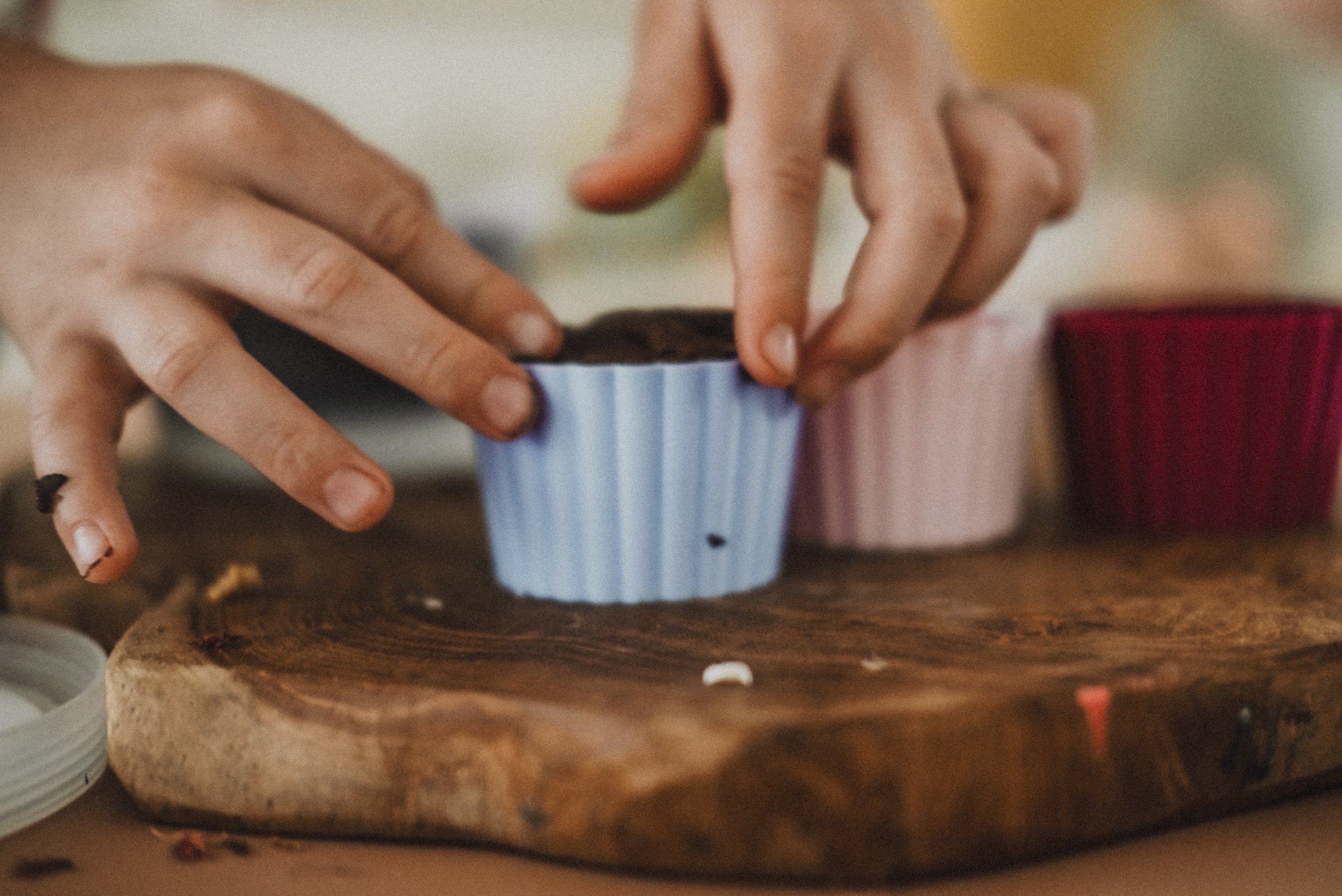 Eco Cupcake Mould - Playdough tools -Kinfolk Pantry -