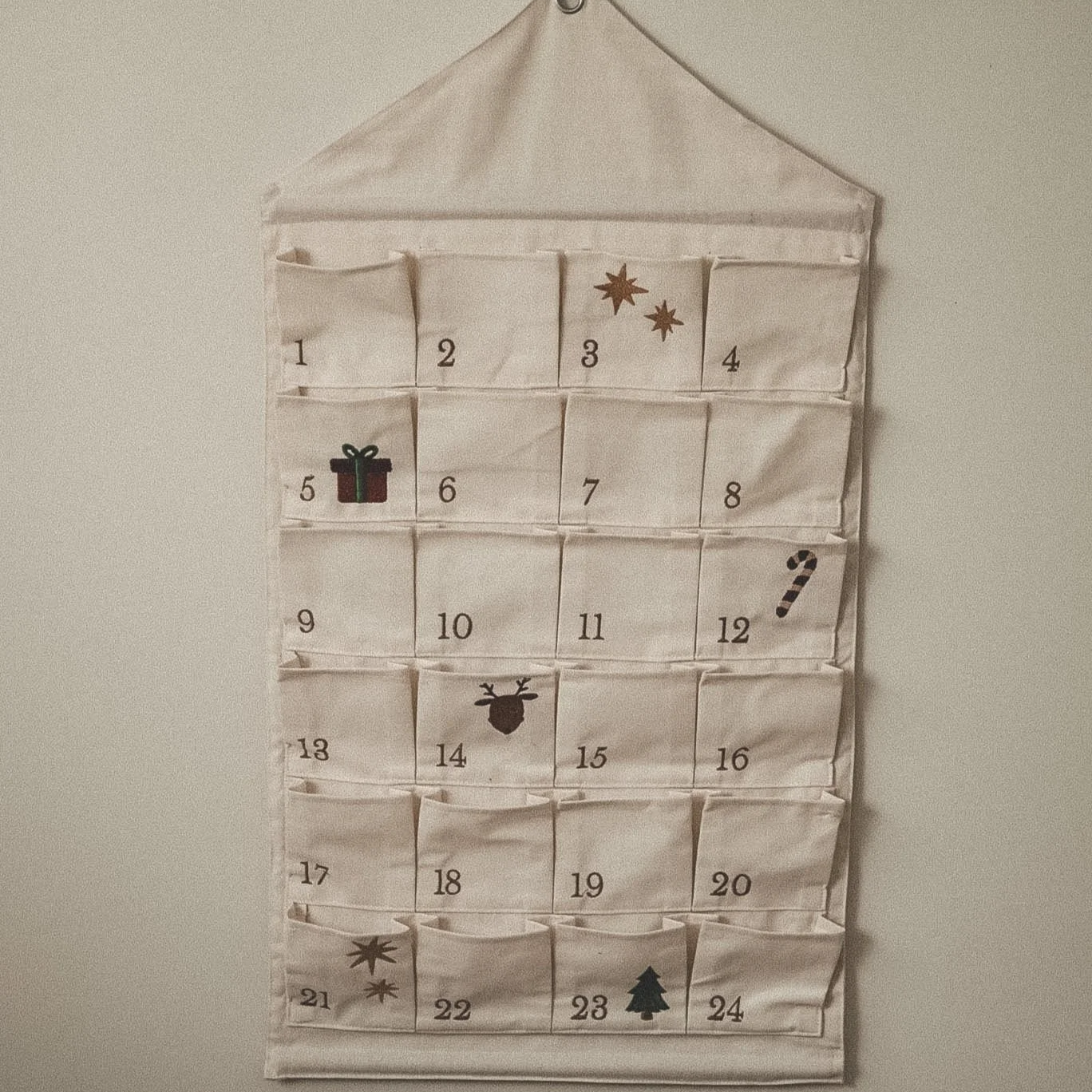 Reusable Heirloom linen Advent calendar