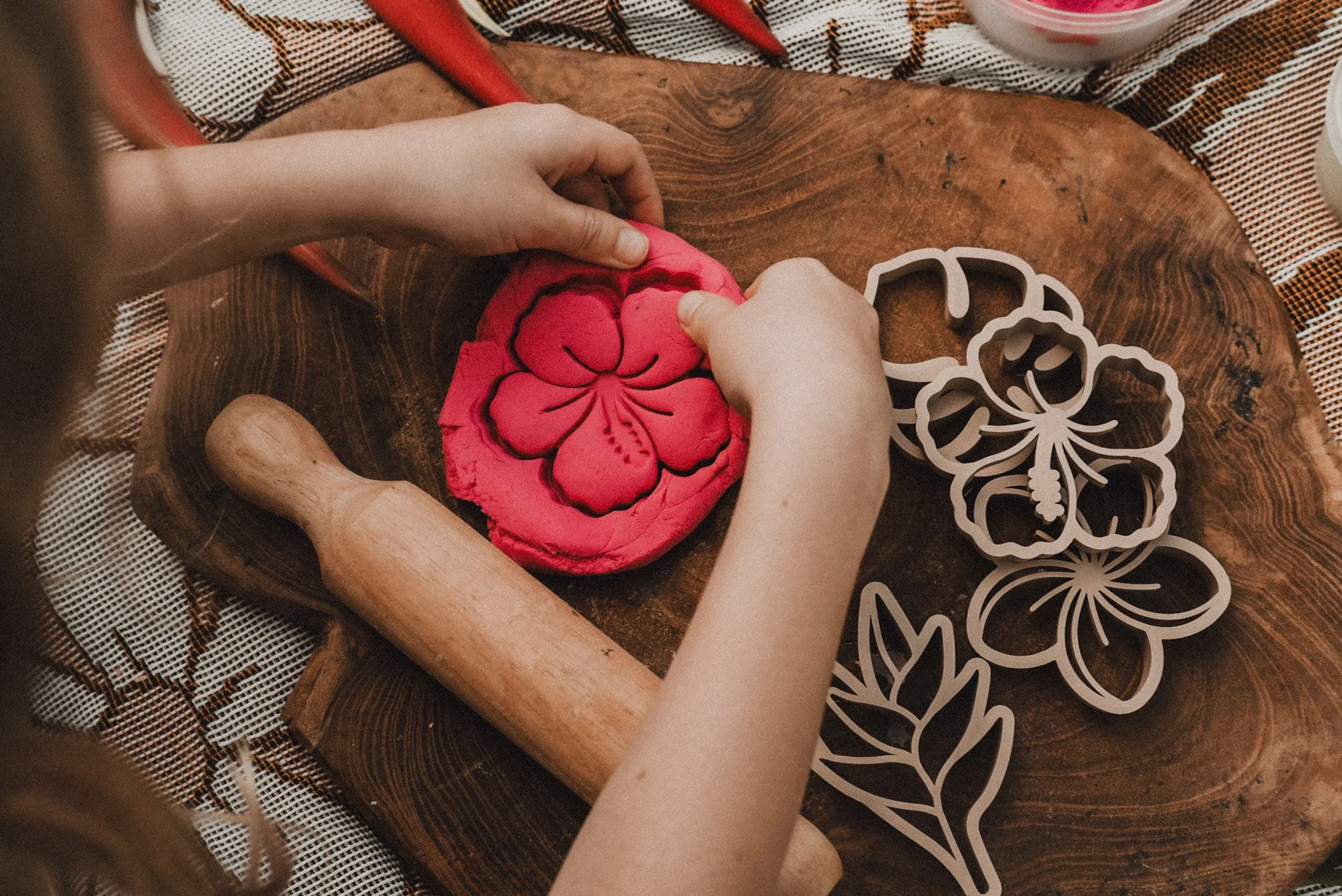 Hibiscus Flower playdough cutter