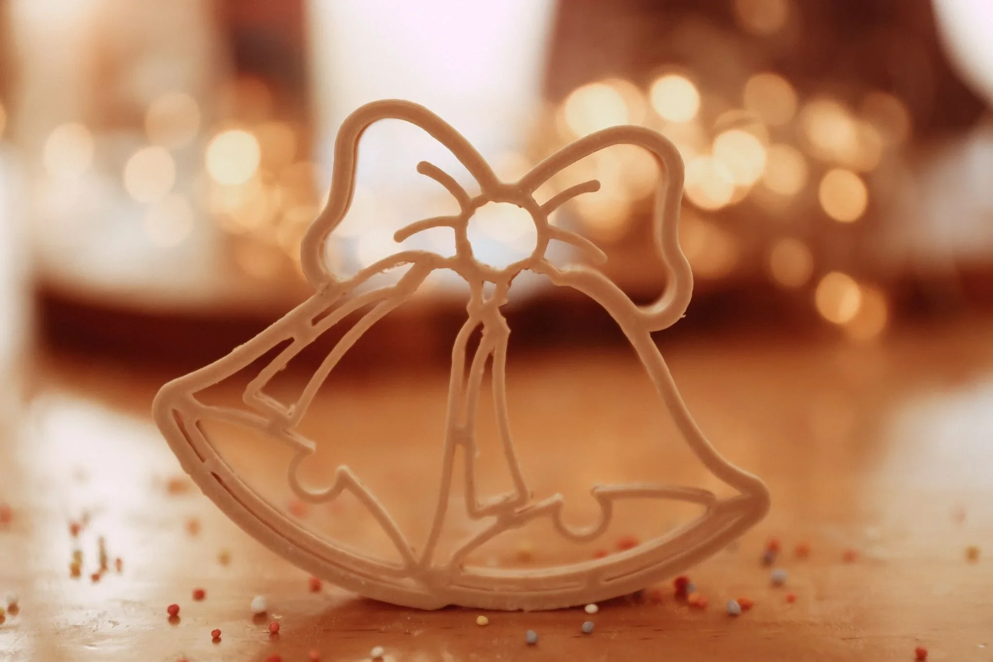Christmas bell playdough cutter
