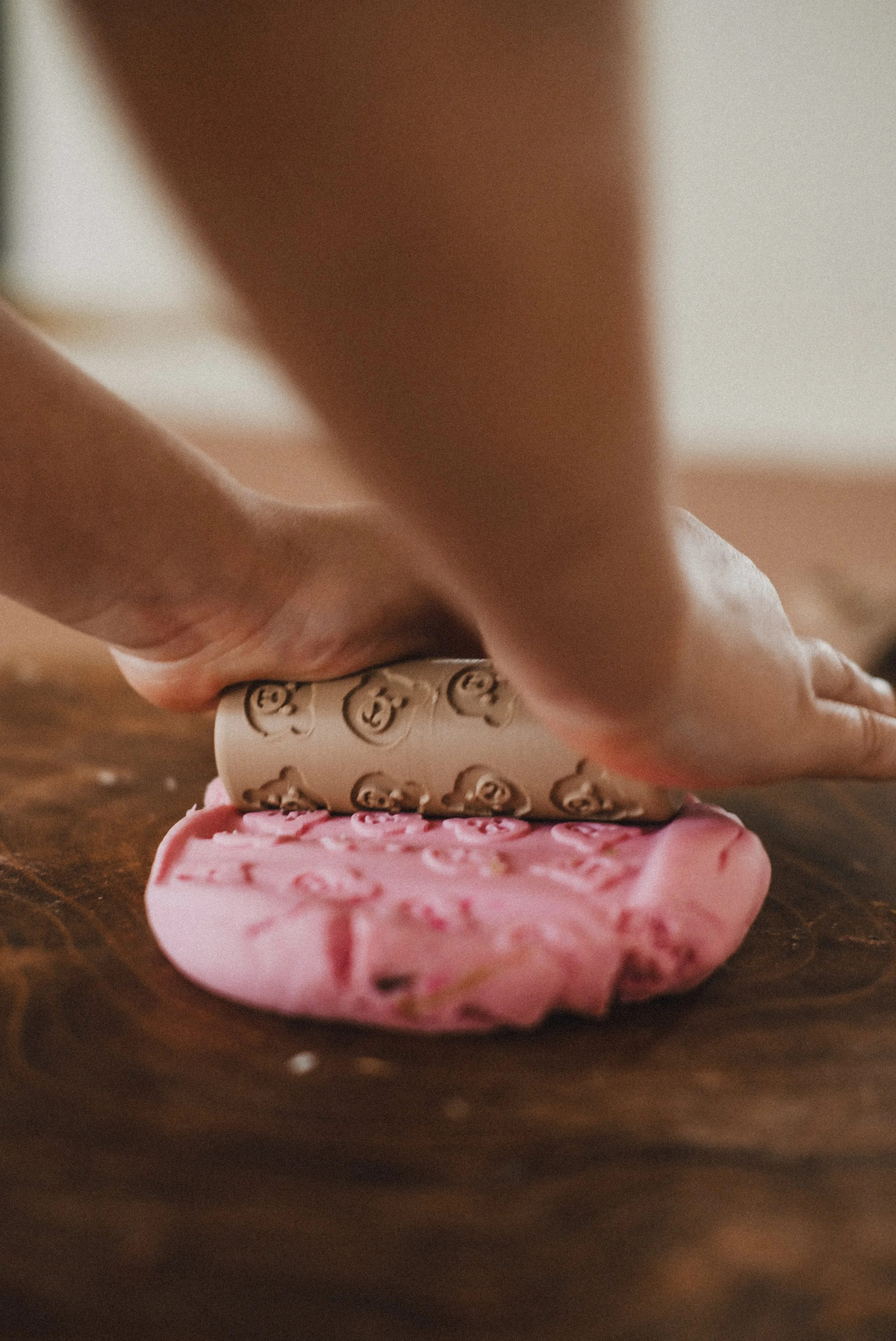 Eco Bear Pattern roller - Playdough tool - Kinfolk Pantry