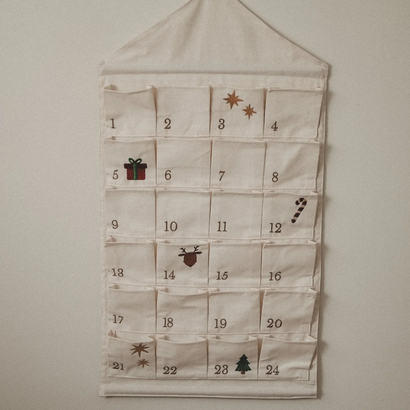 Reusable Heirloom Linen Advent calendar
