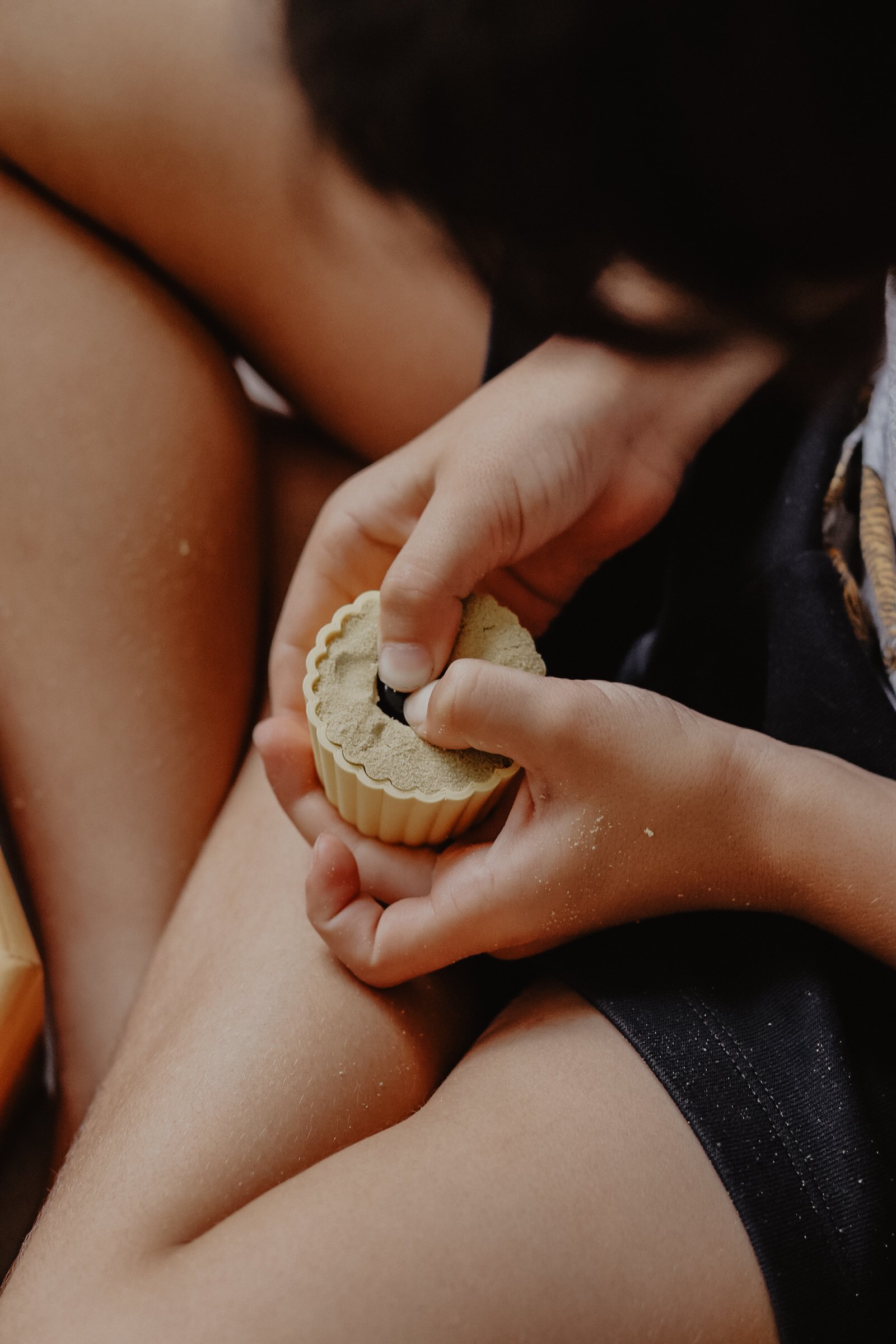 Eco friendly play cupcake sensory moulds