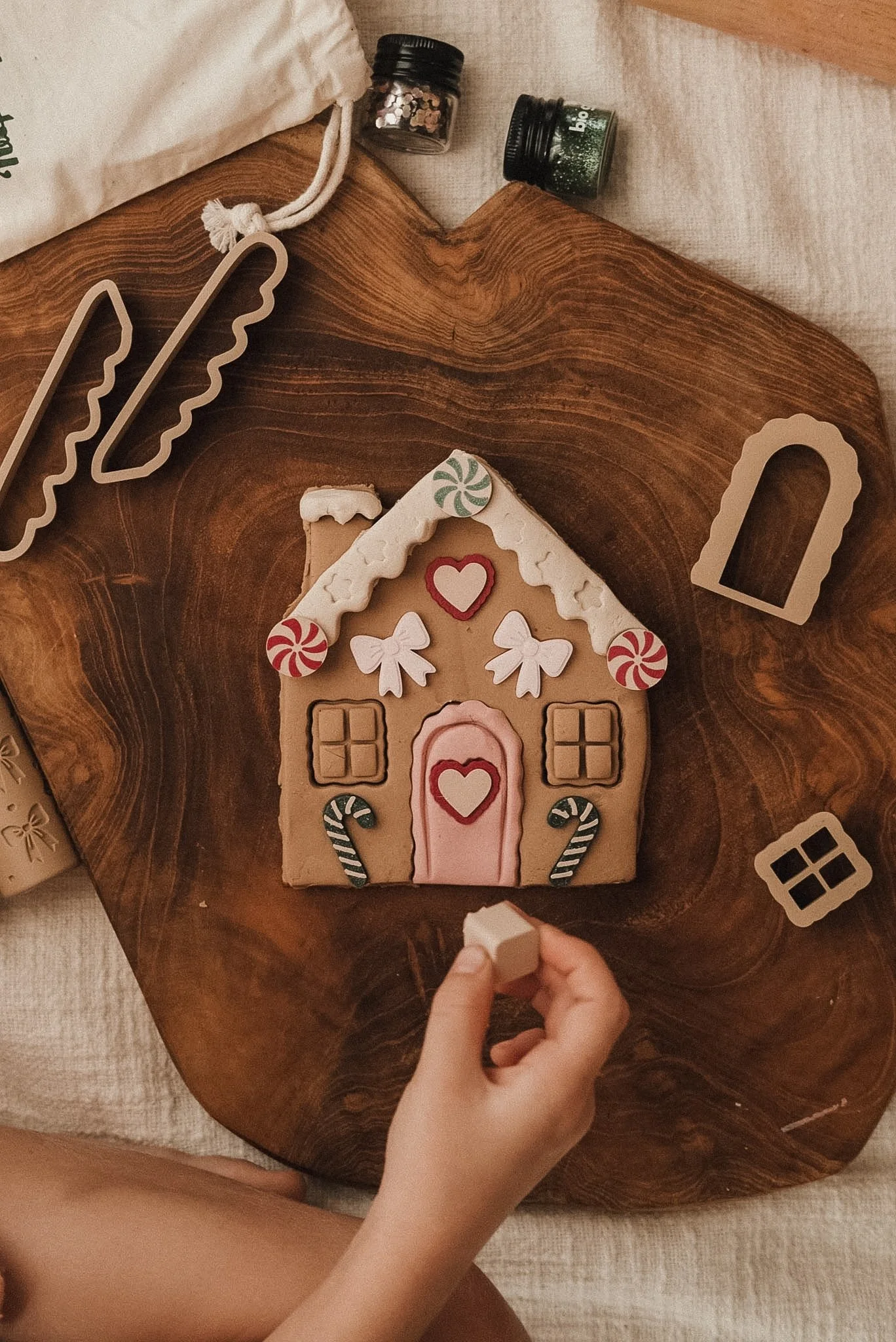 Gingerbread House Playdough Decorating Kit