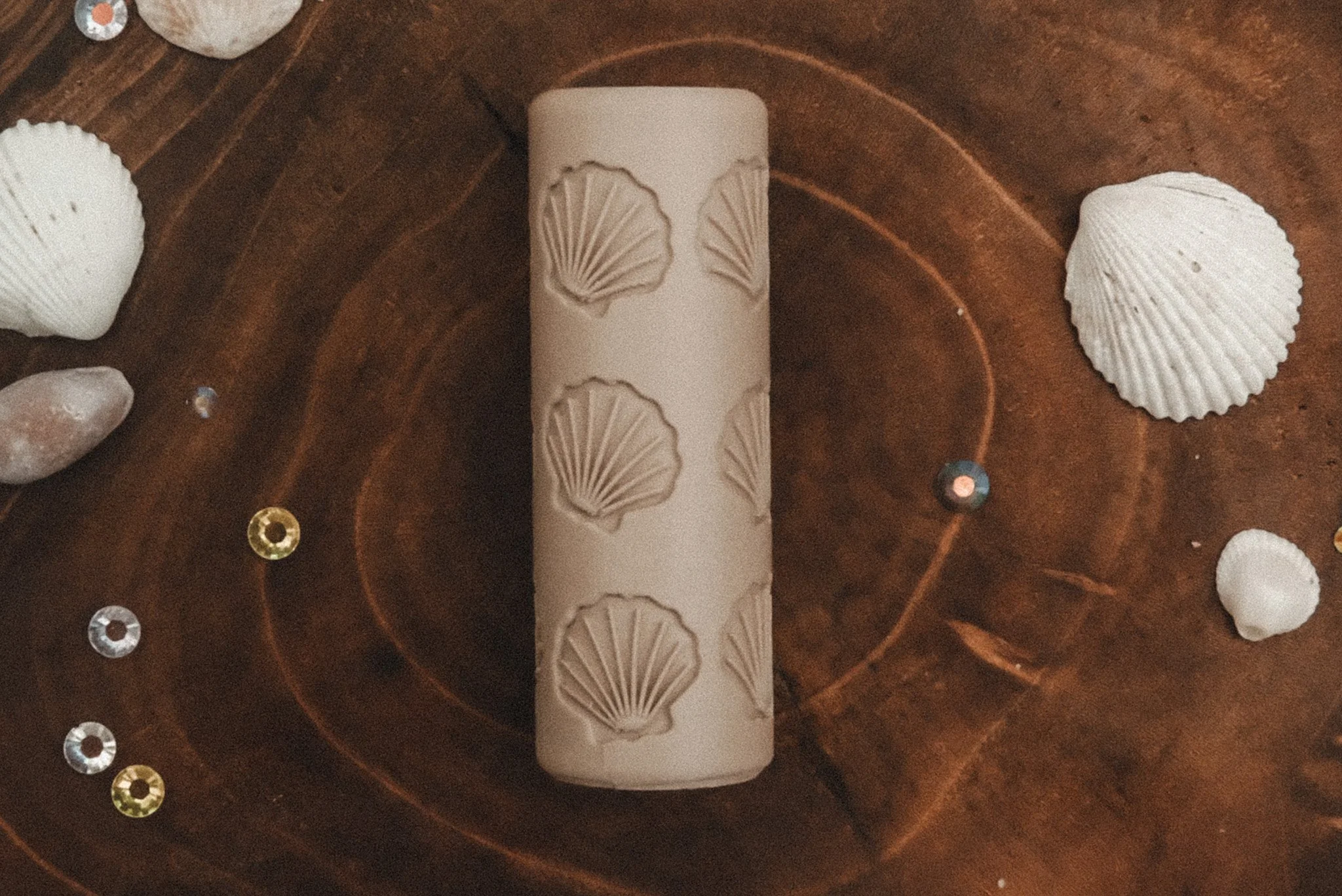 Shell pattern playdough roller - Kinfolk Pantry