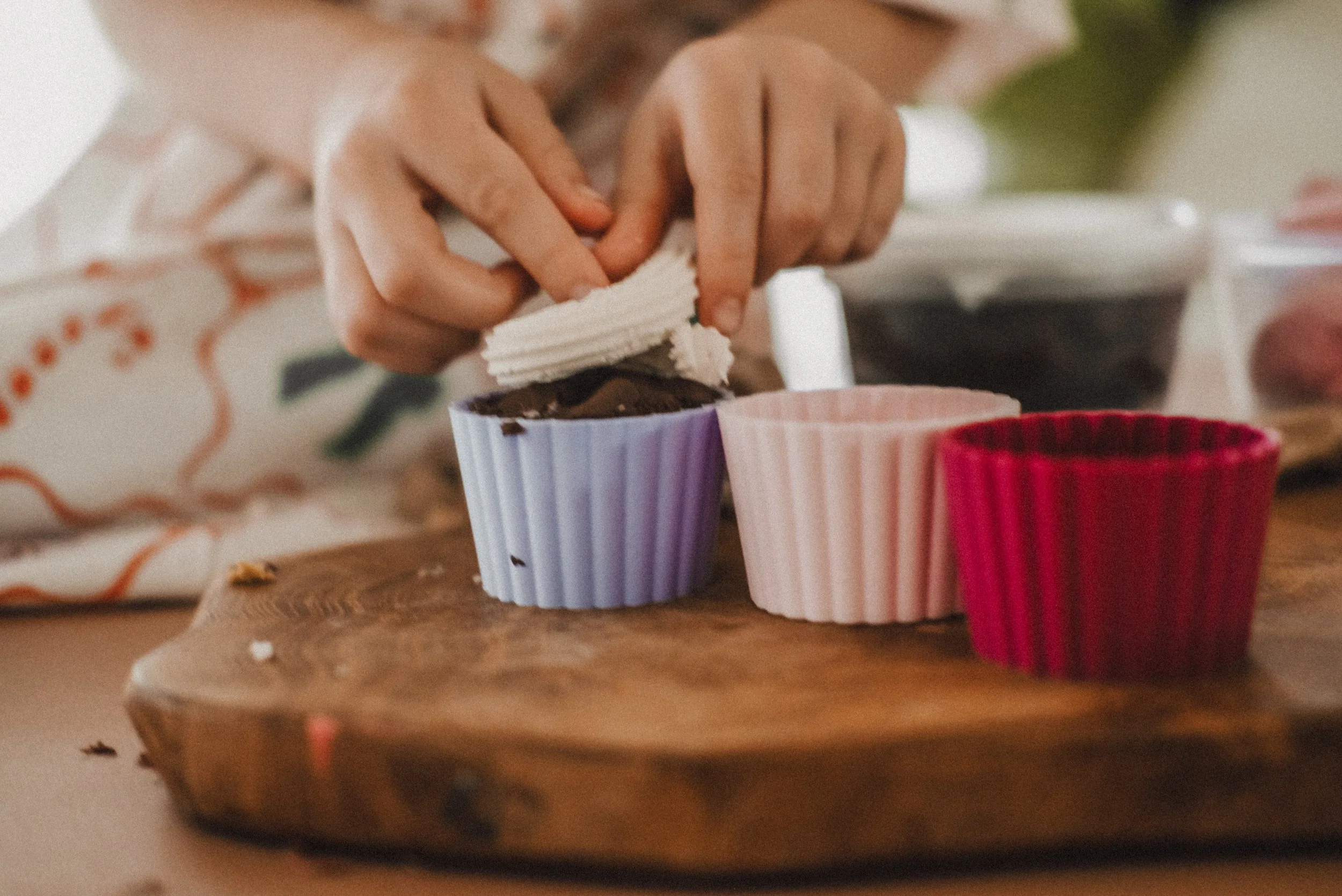 Eco Cupcake Mould - Playdough tools -Kinfolk Pantry -