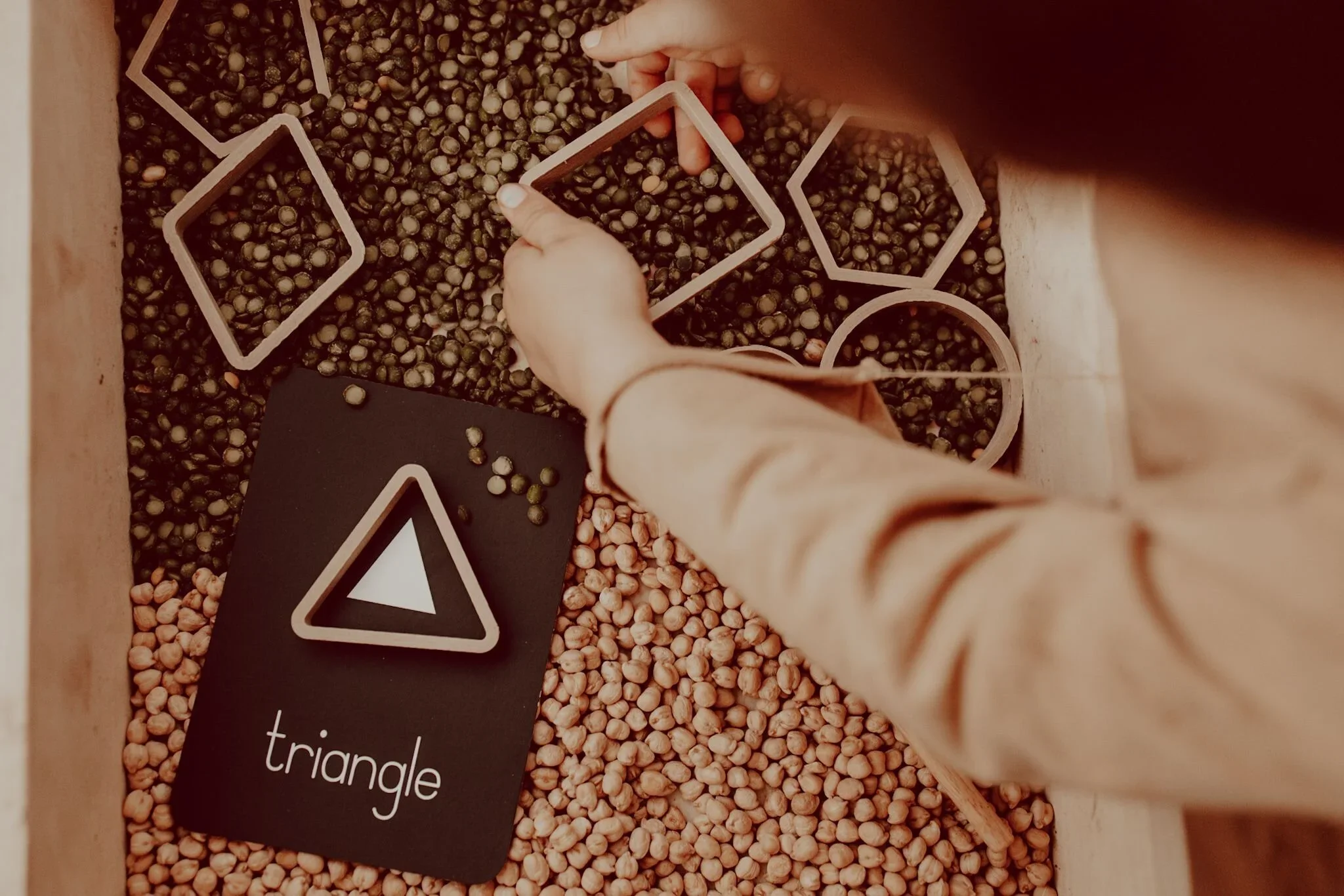 Sensory play with playdough tools