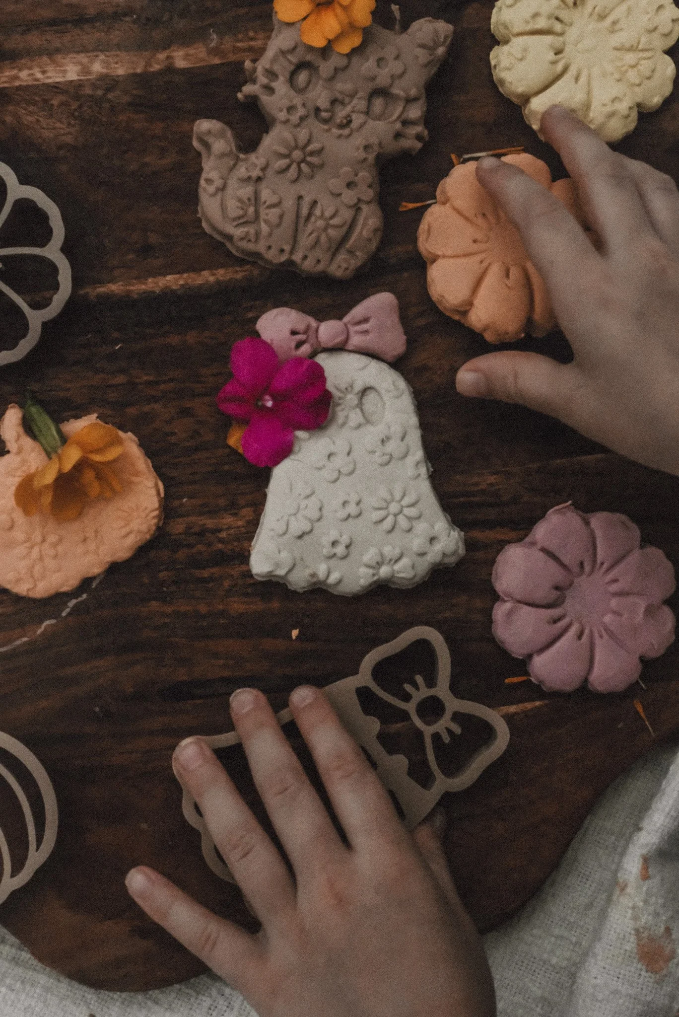 Ghost Garden playdough cutter set